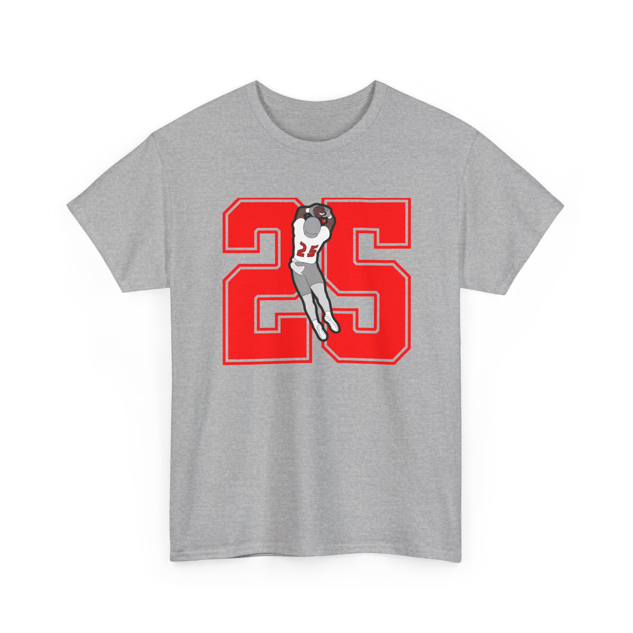 Tee — character_number in Grey