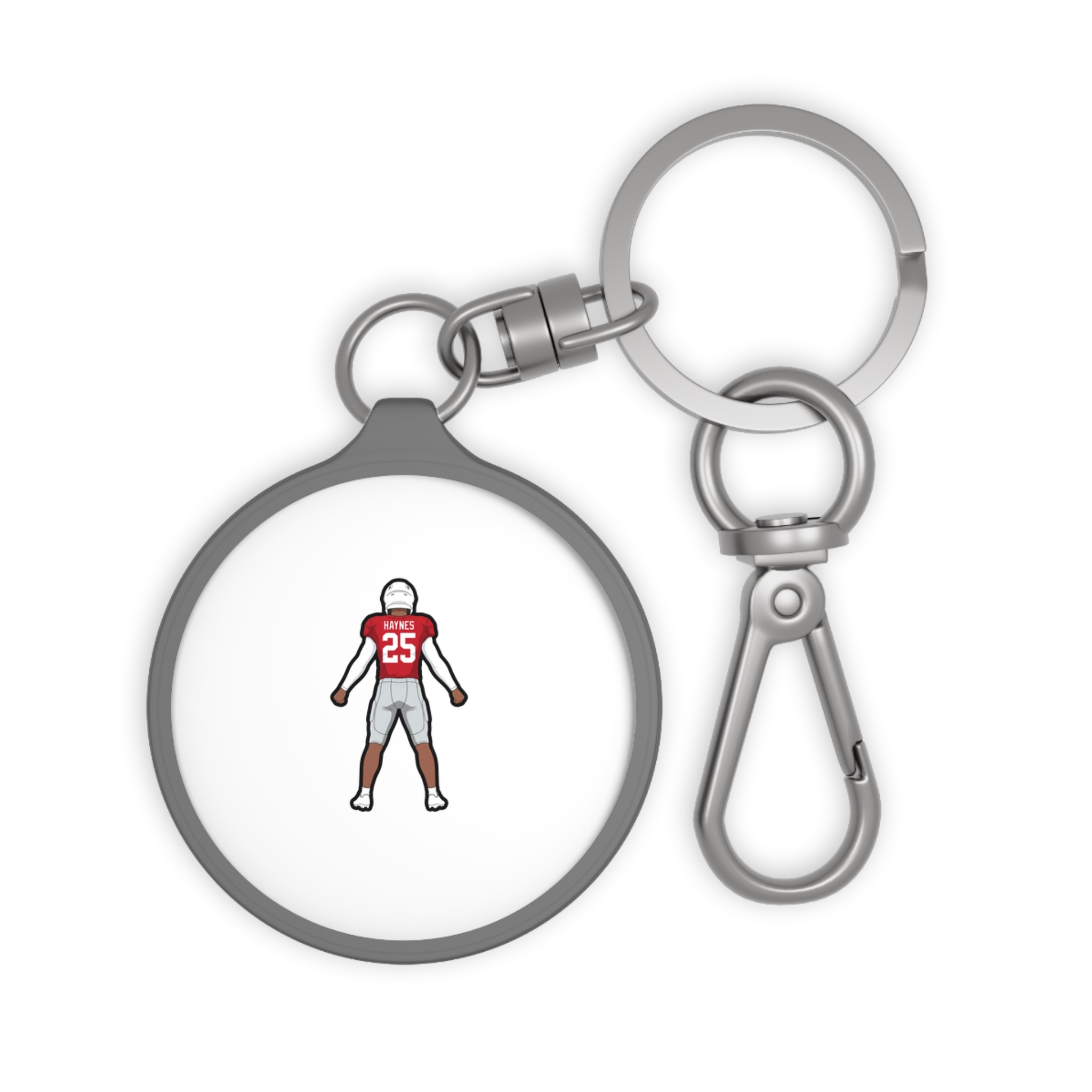 Keychain — character_number in Grey