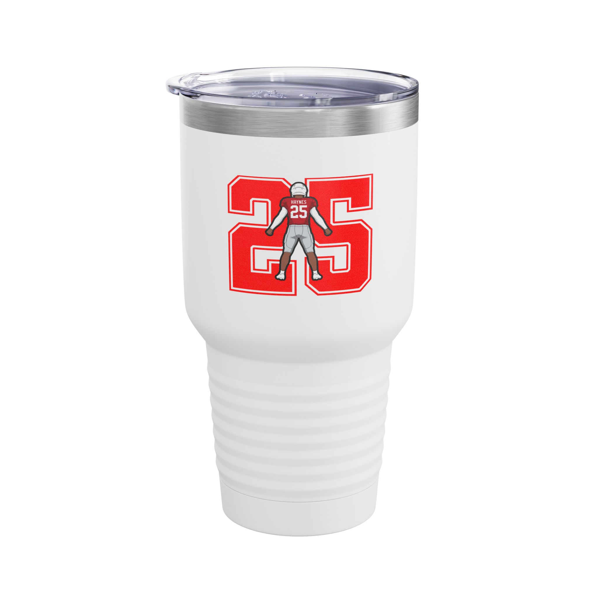 30oz Tumbler — character_number in White