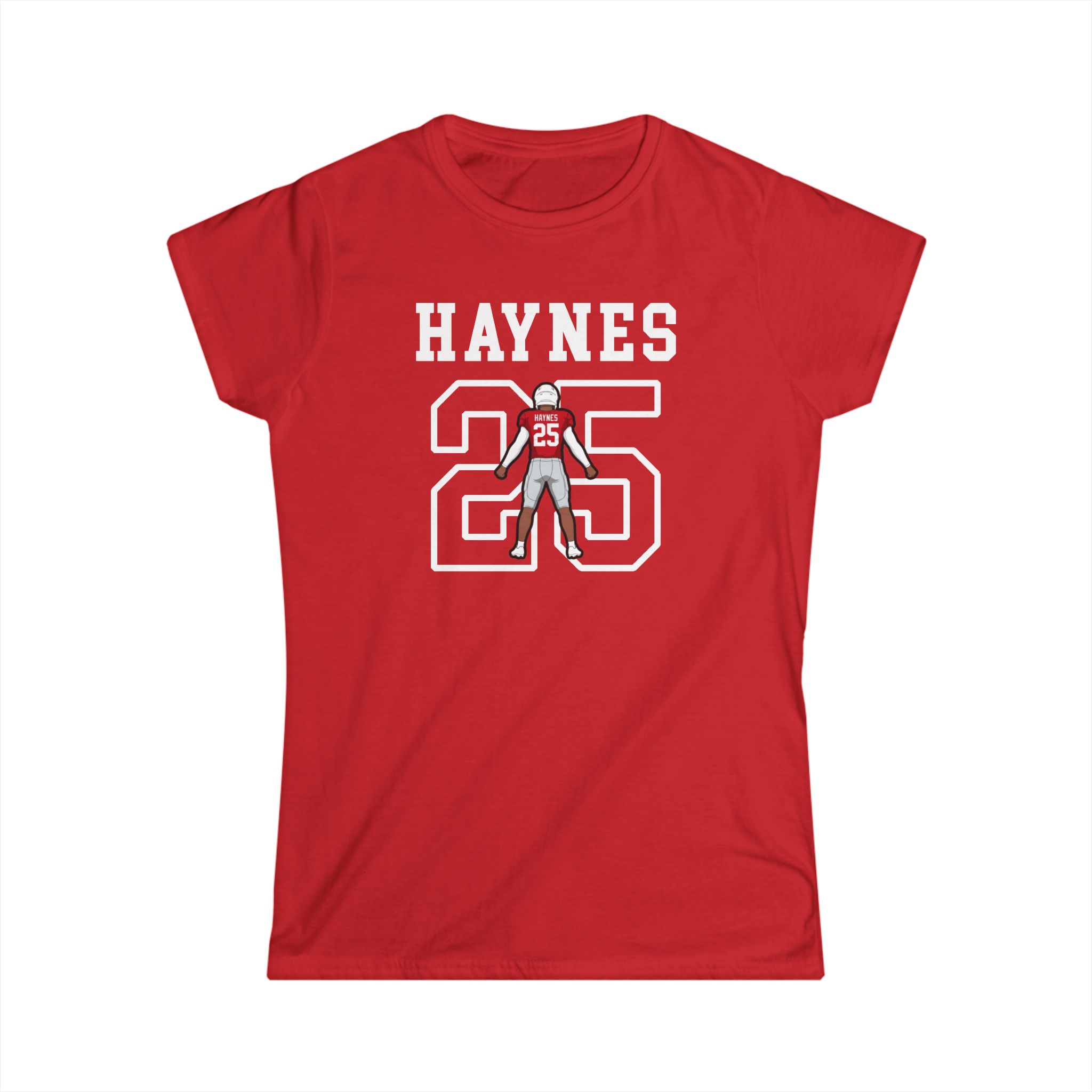 Women's Softstyle Tee — character_shirsey in Red