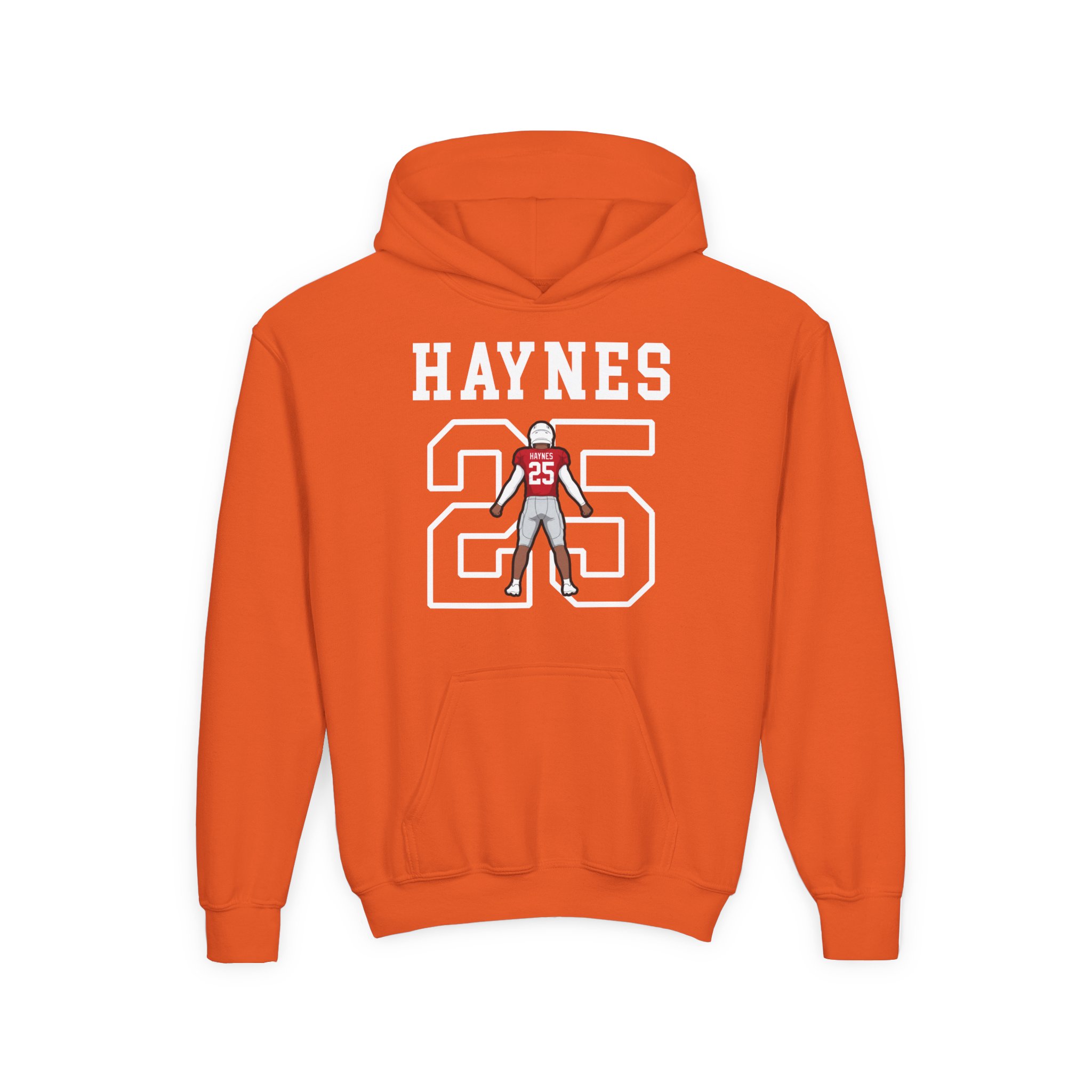 Youth Hoodie — character_shirsey in Orange