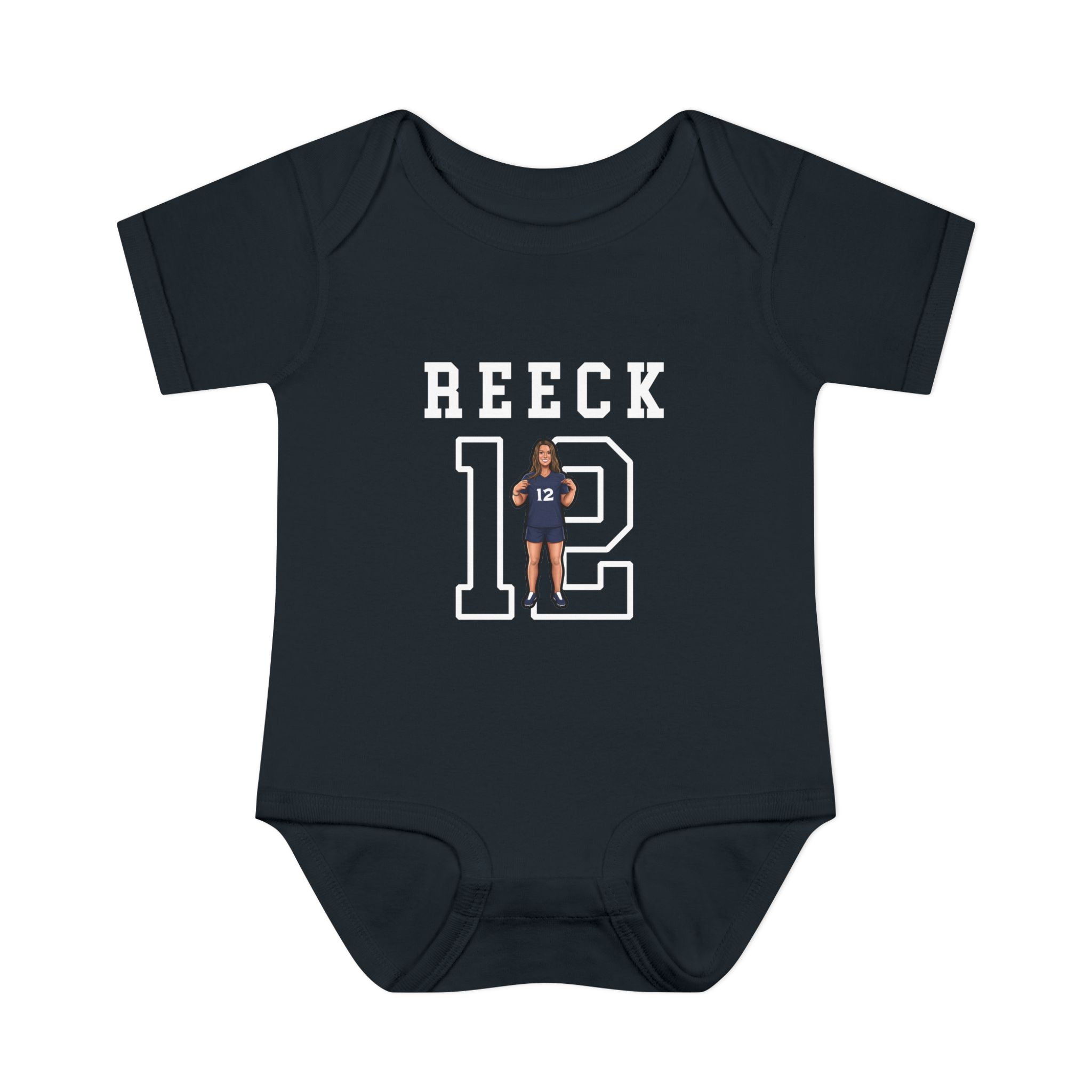 Baby Onesie — character_shirsey in Black
