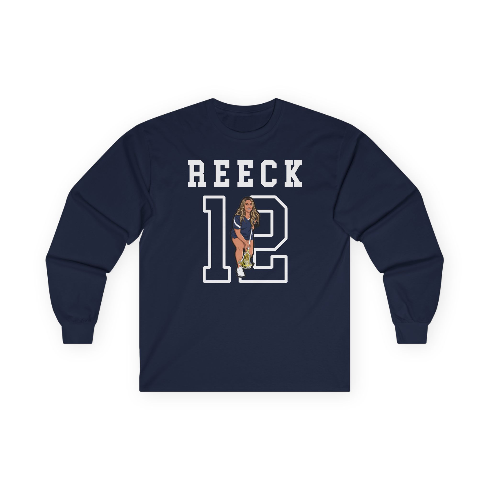 Long Sleeve Tee — character_shirsey in Navy