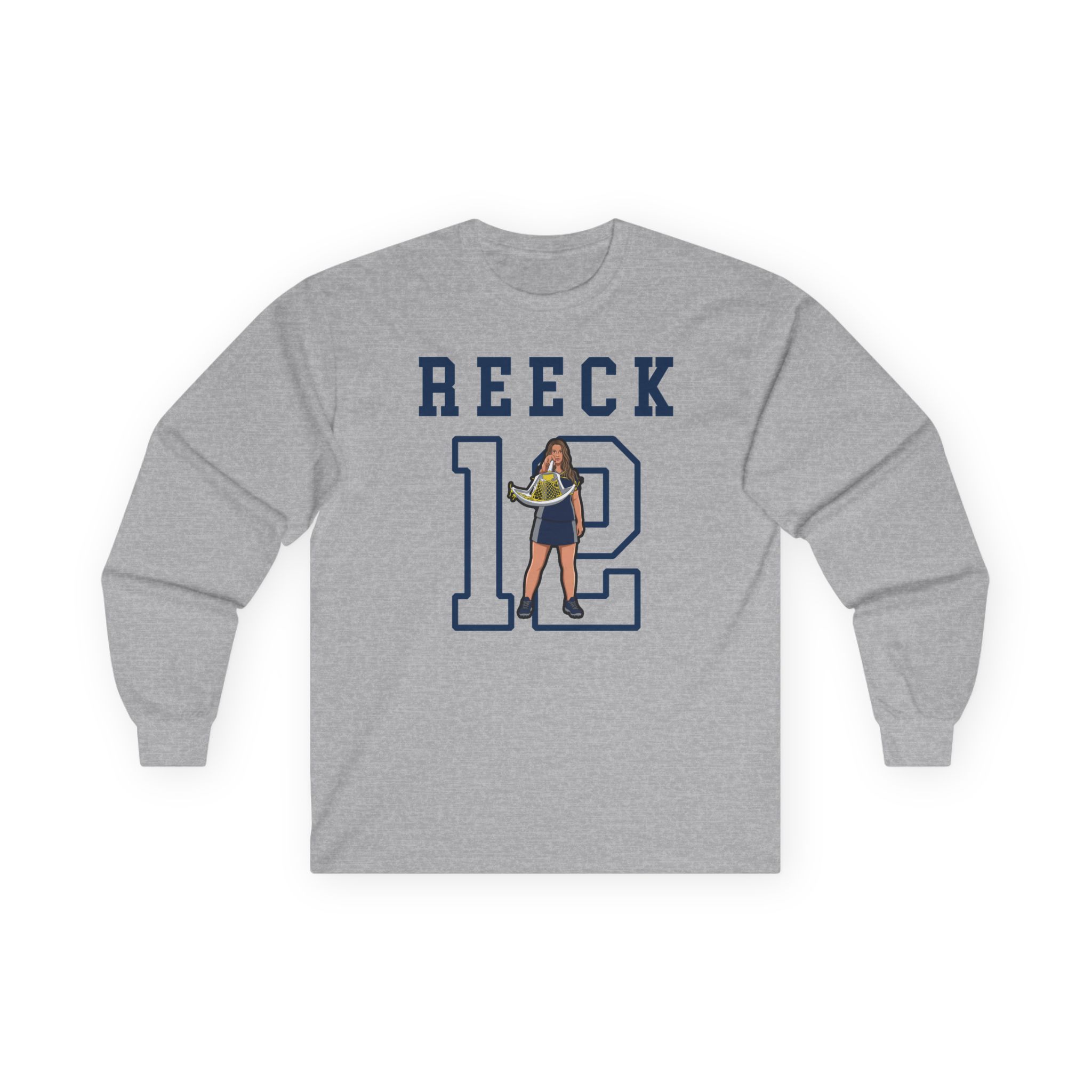 Long Sleeve Tee — character_shirsey in Grey