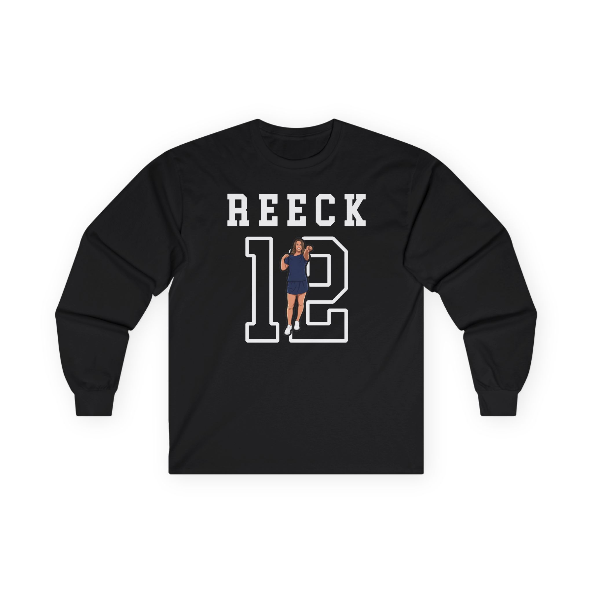 Long Sleeve Tee — character_shirsey in Black