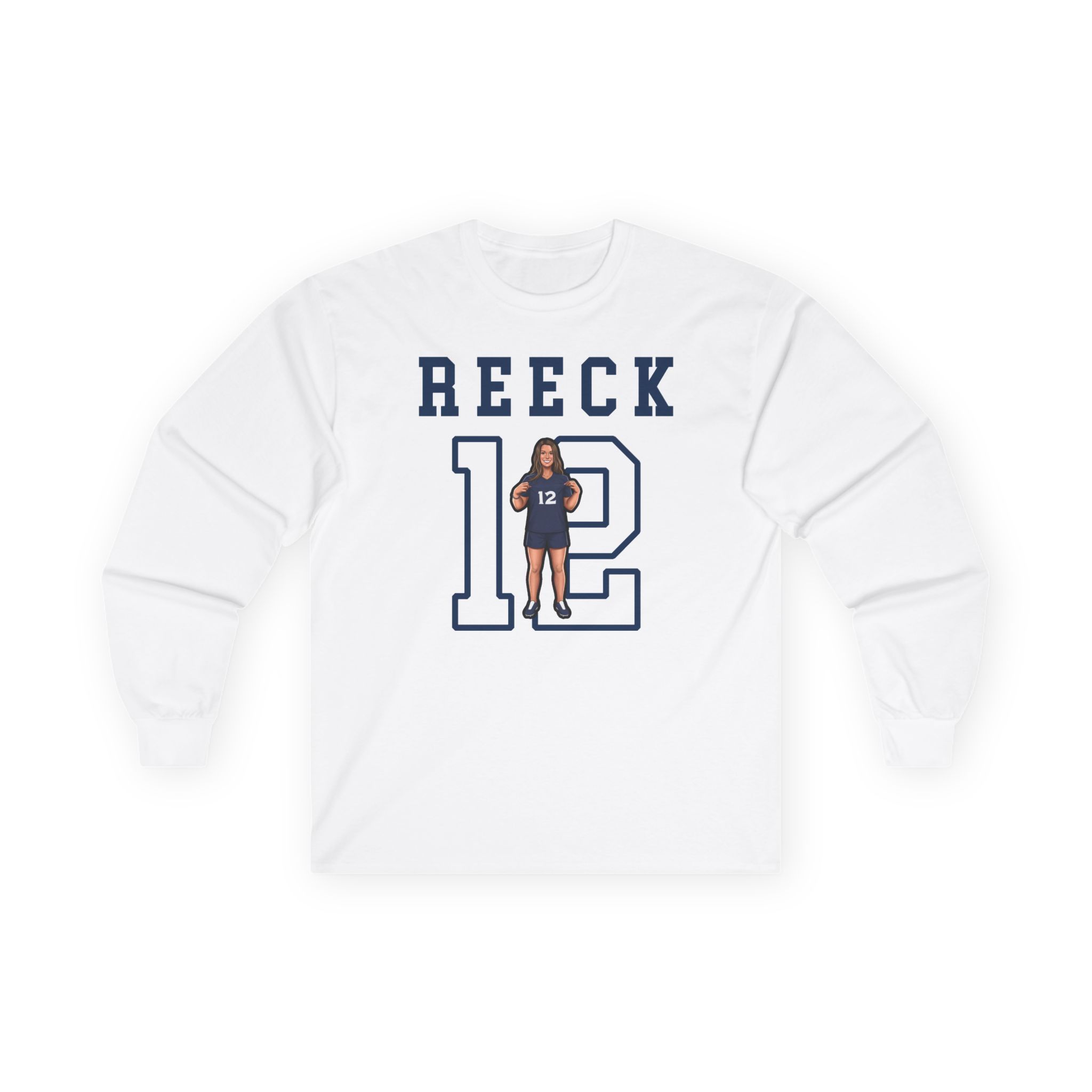Long Sleeve Tee — character_shirsey in White