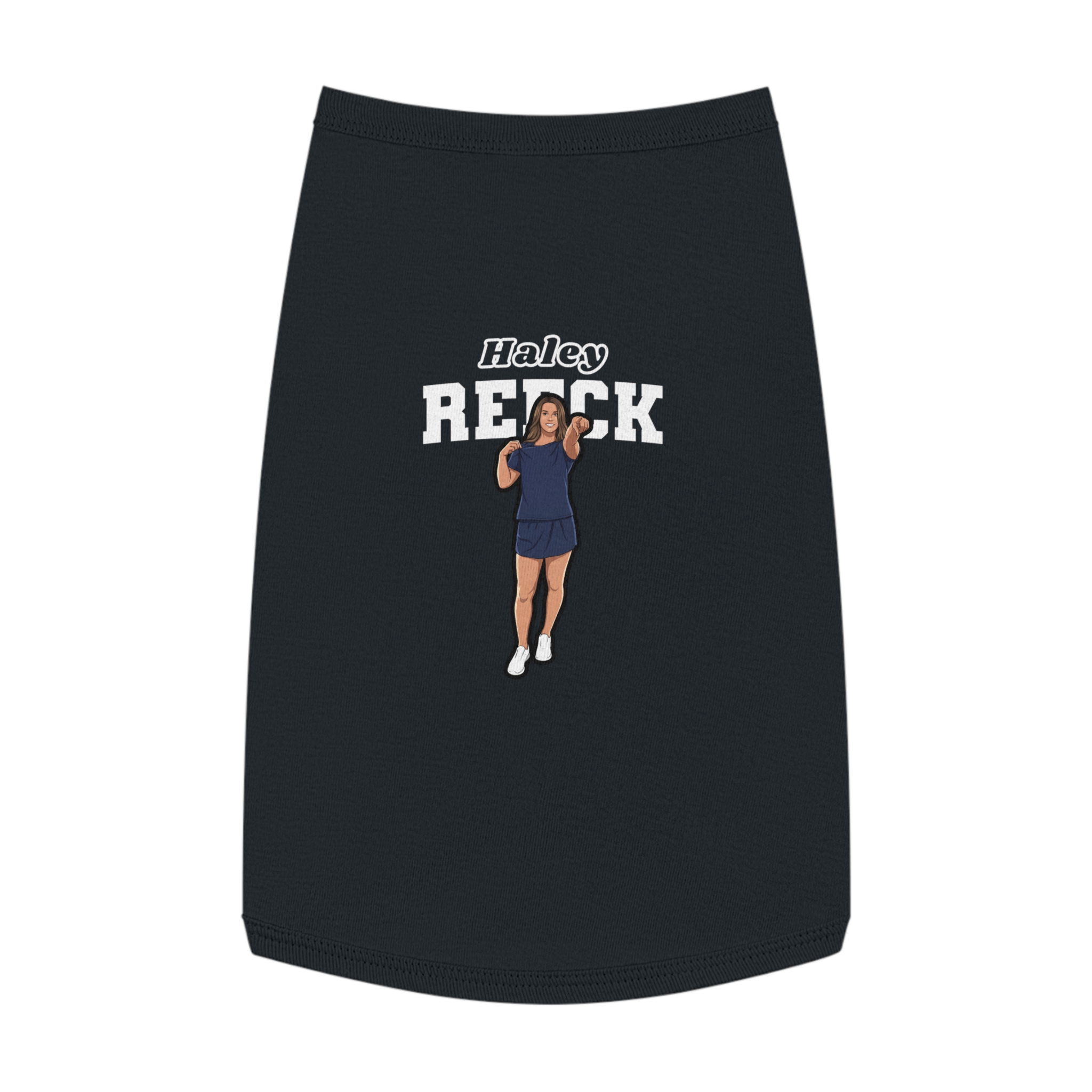 Pet Tank Top — character_name_arch in Black