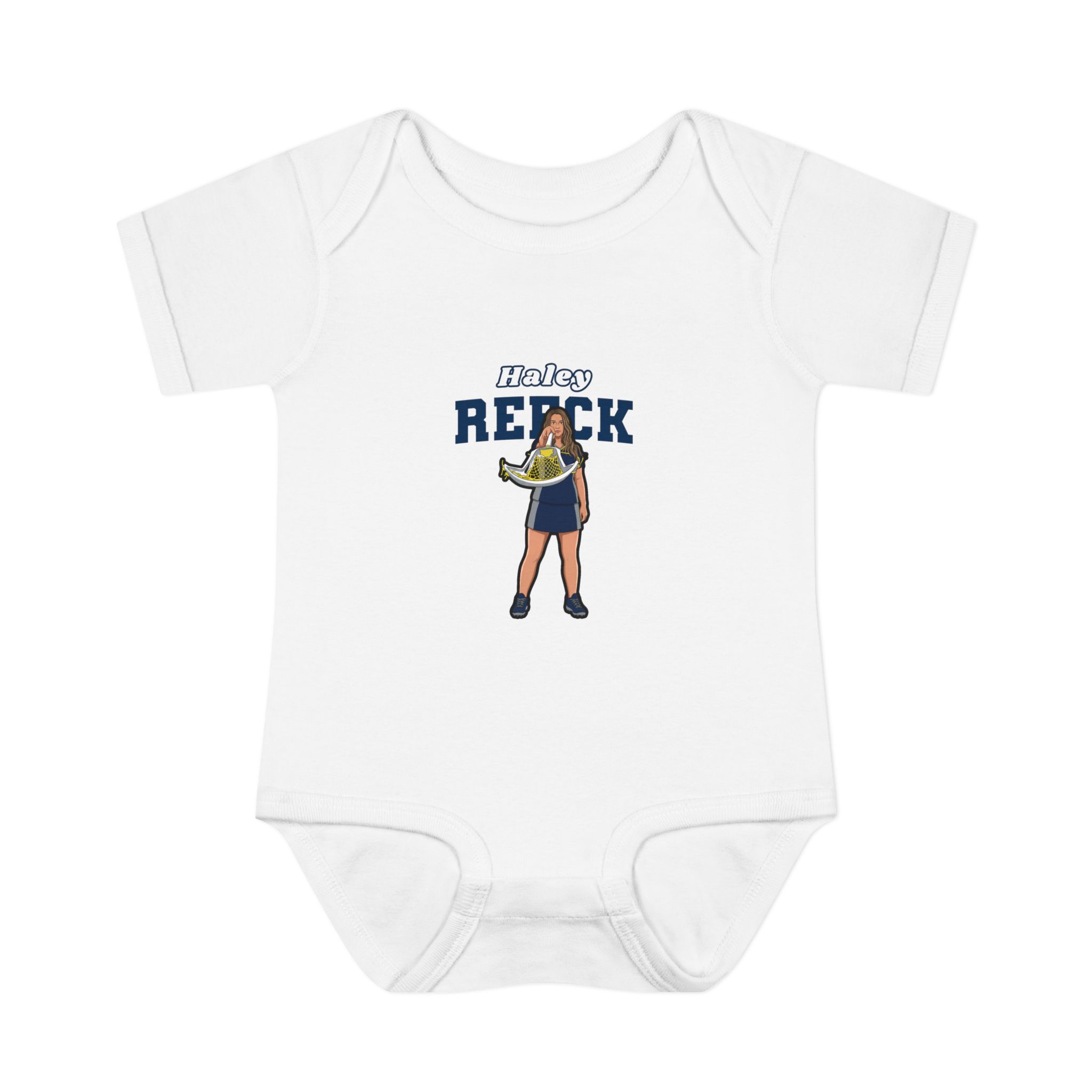 Baby Onesie — character_name_arch in White