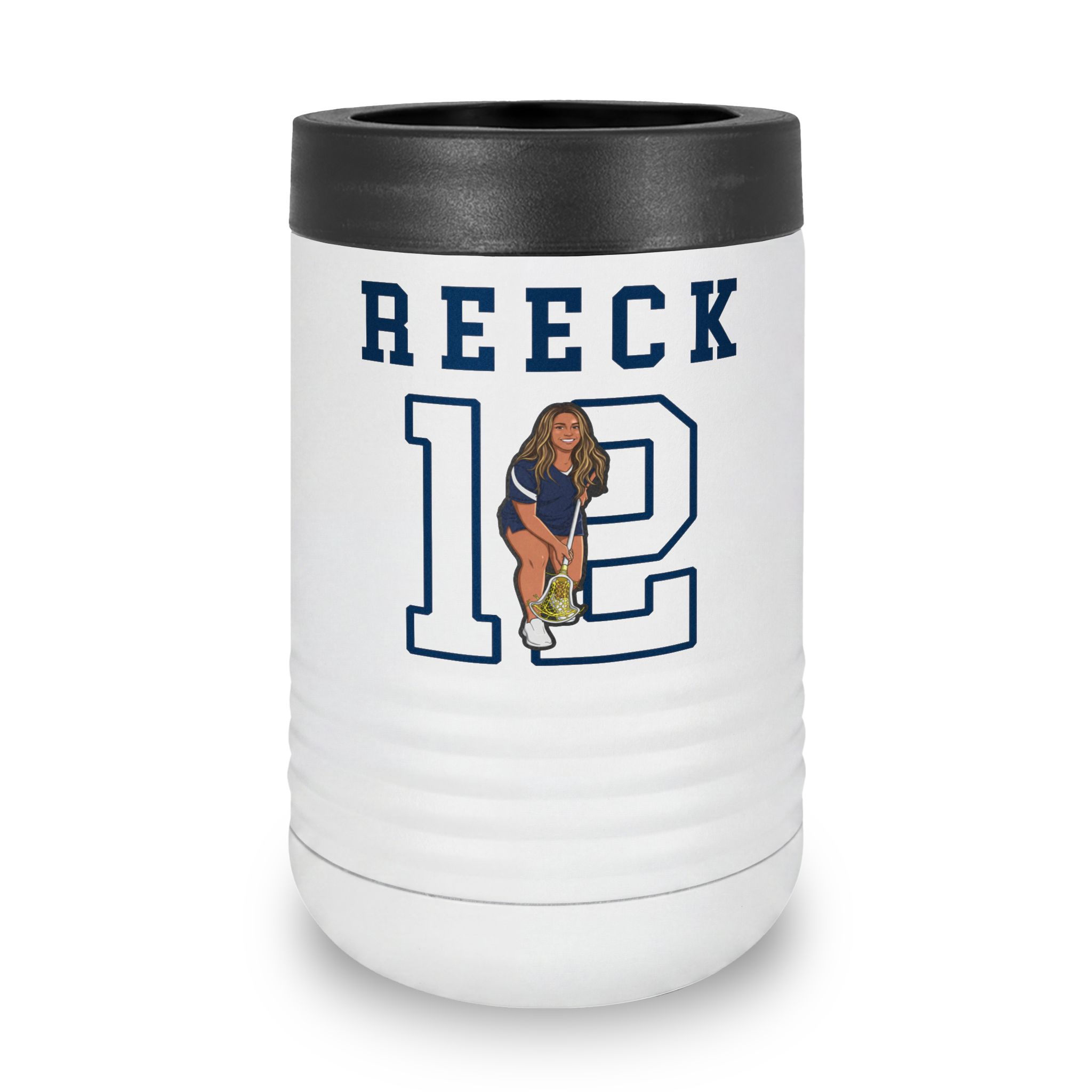 Stainless Can Cooler — character_shirsey in White