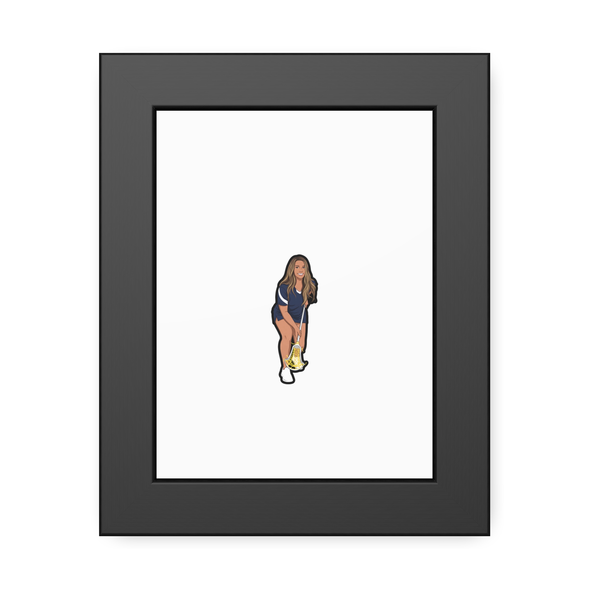 Framed Poster — character_shirsey in Black
