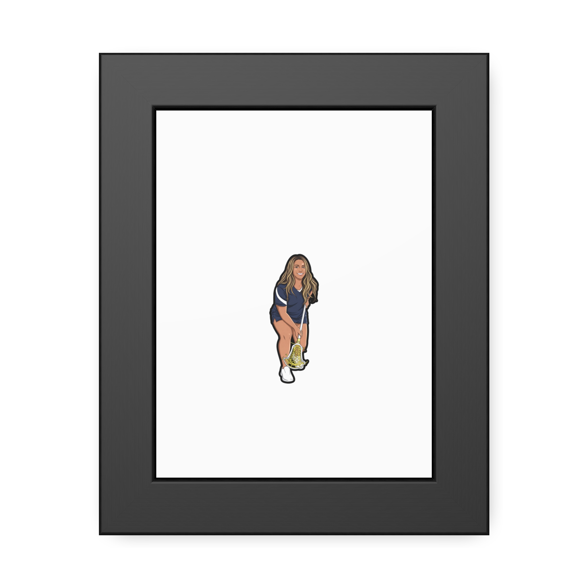Framed Poster — character_shirsey in Black