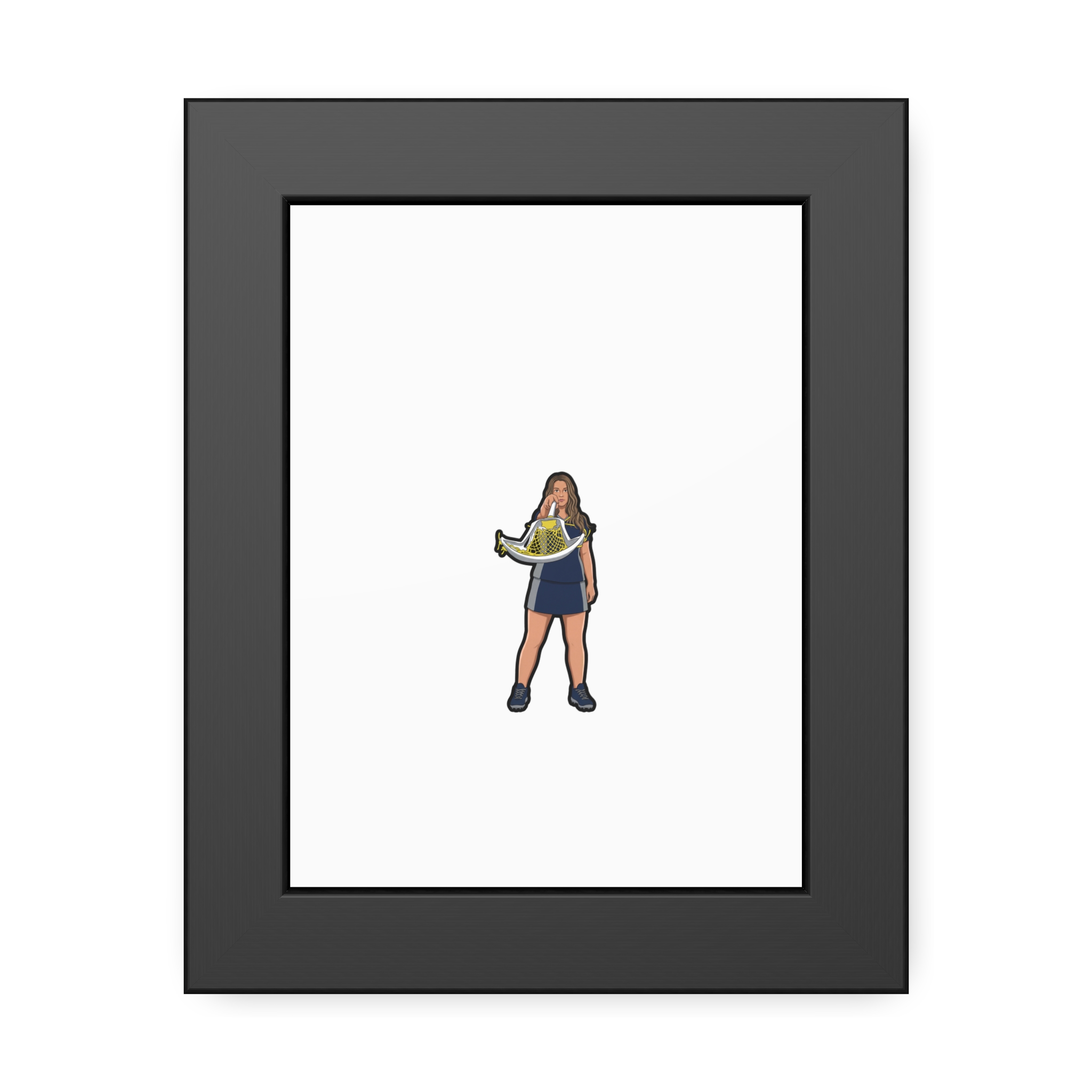 Framed Poster — character_shirsey in Black