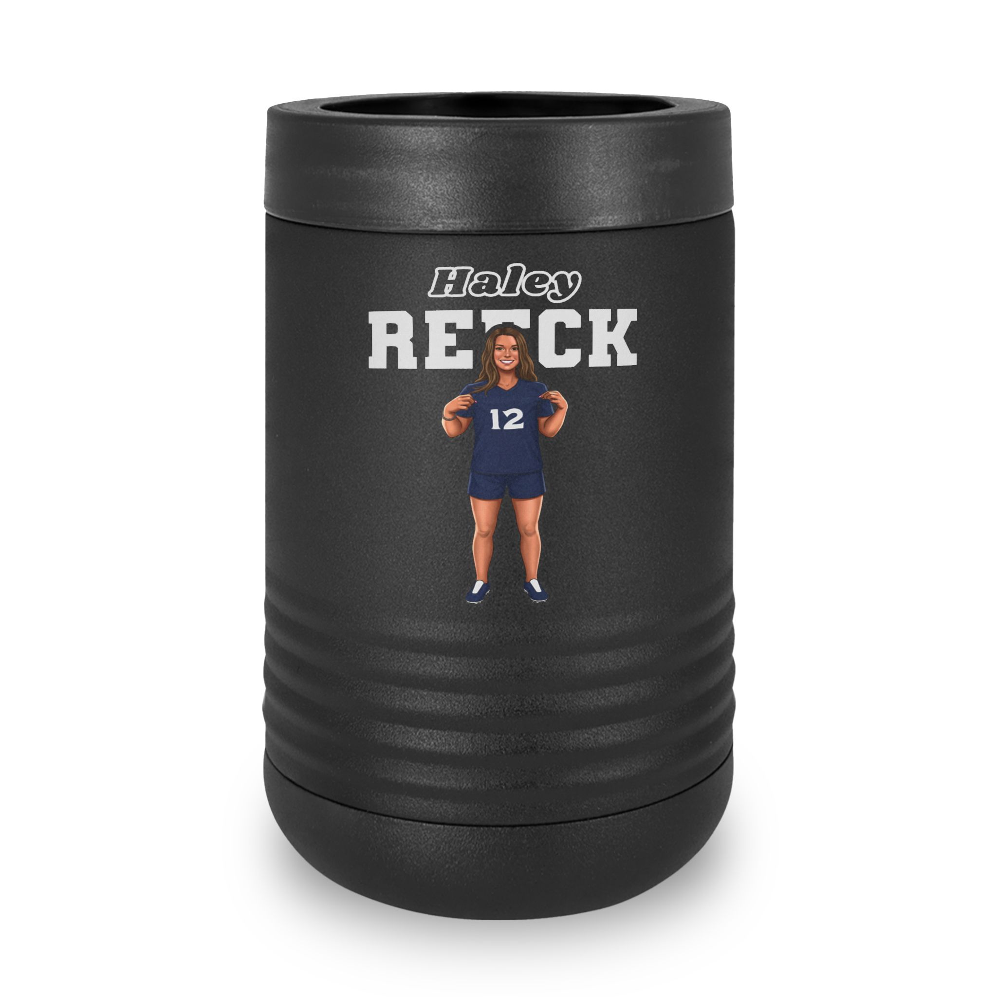 Stainless Can Cooler — character_name_arch in Black