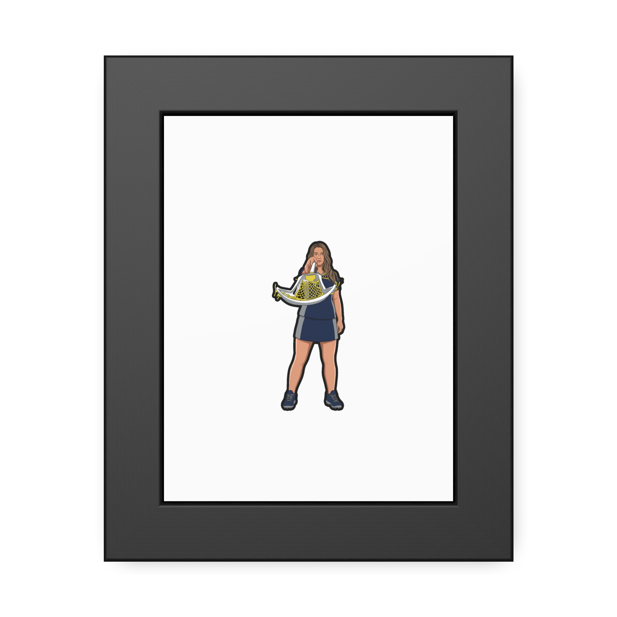 Framed Poster — character_name_arch in Black