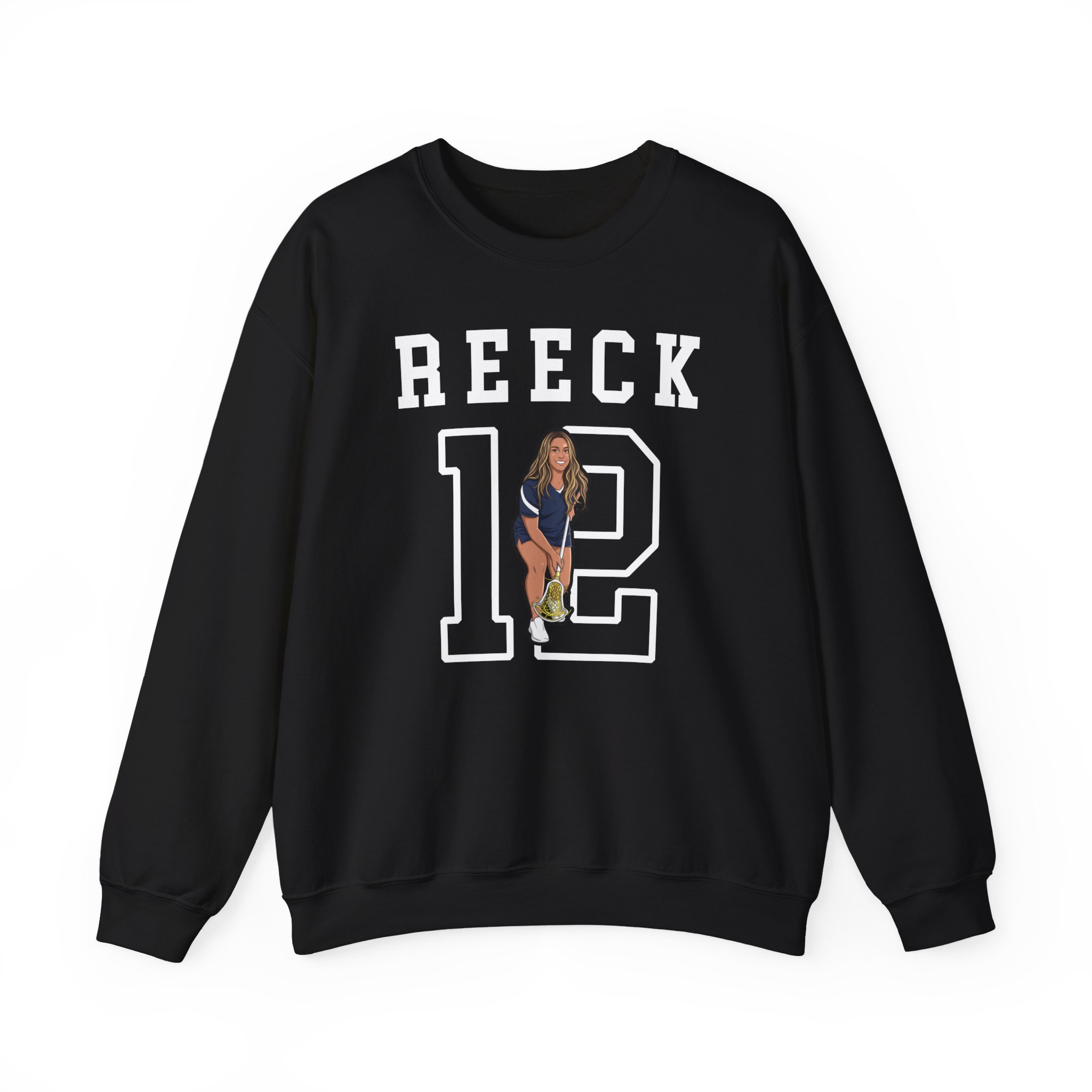 Crewneck Sweatshirt — character_shirsey in Black