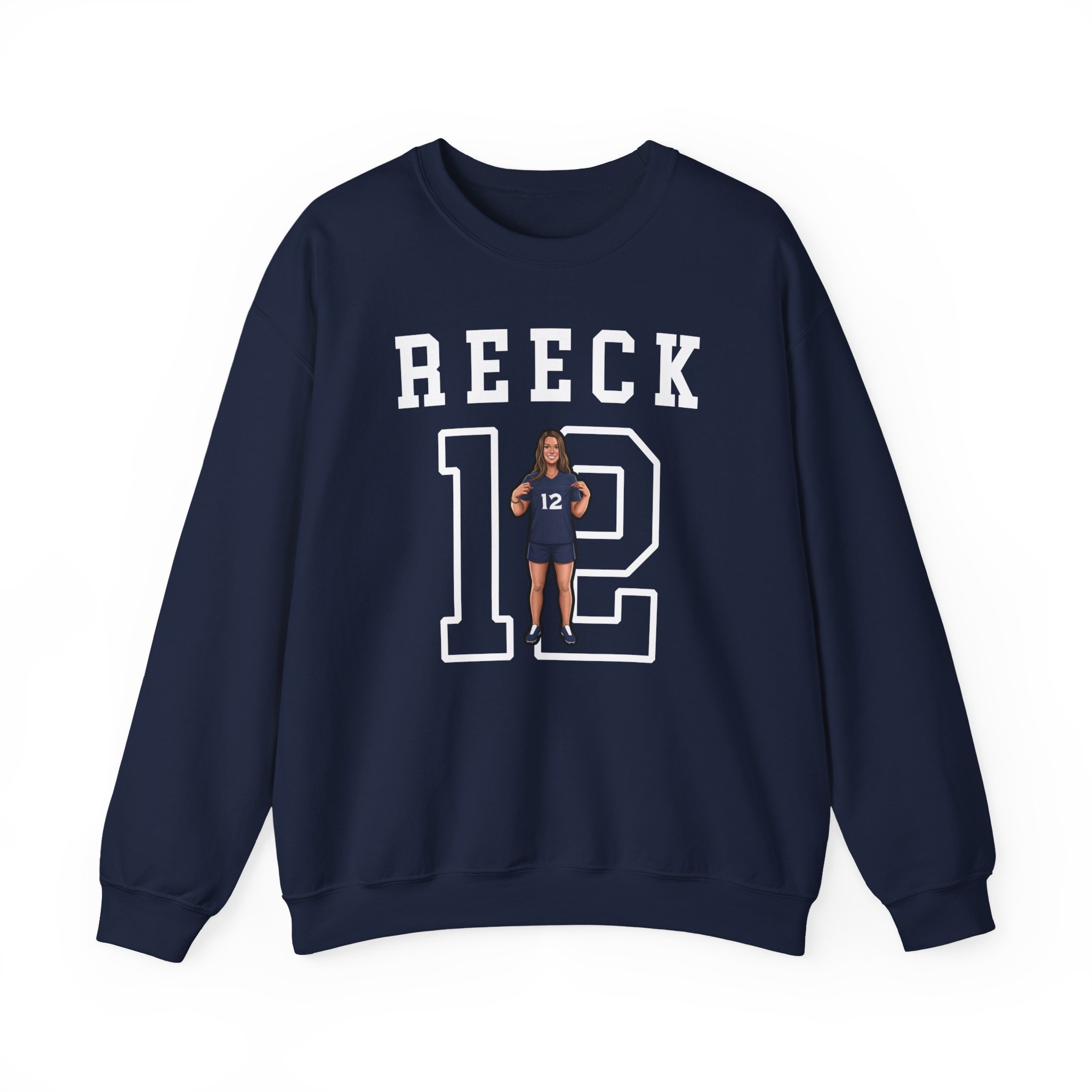 Crewneck Sweatshirt — character_shirsey in Navy