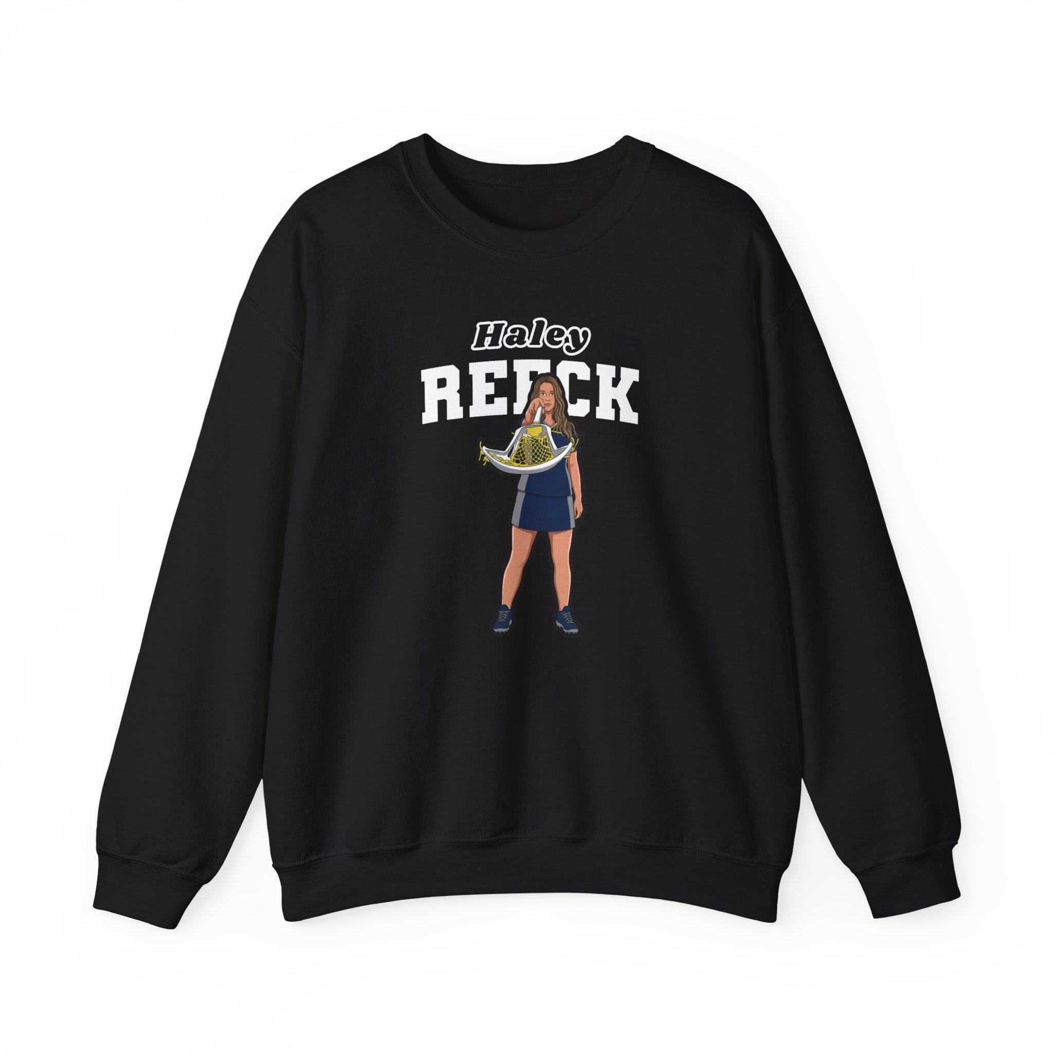 Crewneck Sweatshirt — character_name_arch in Black