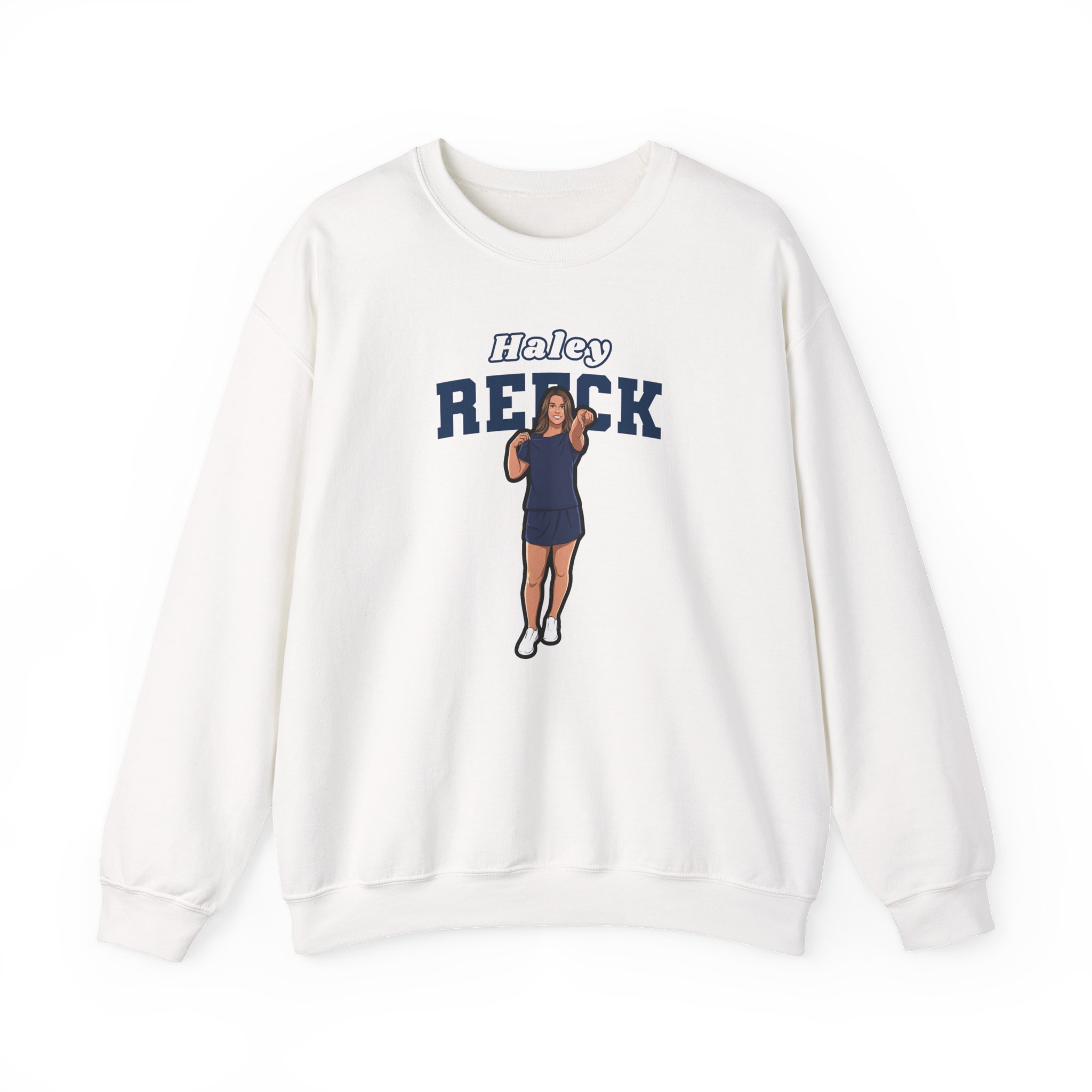 Crewneck Sweatshirt — character_name_arch in White
