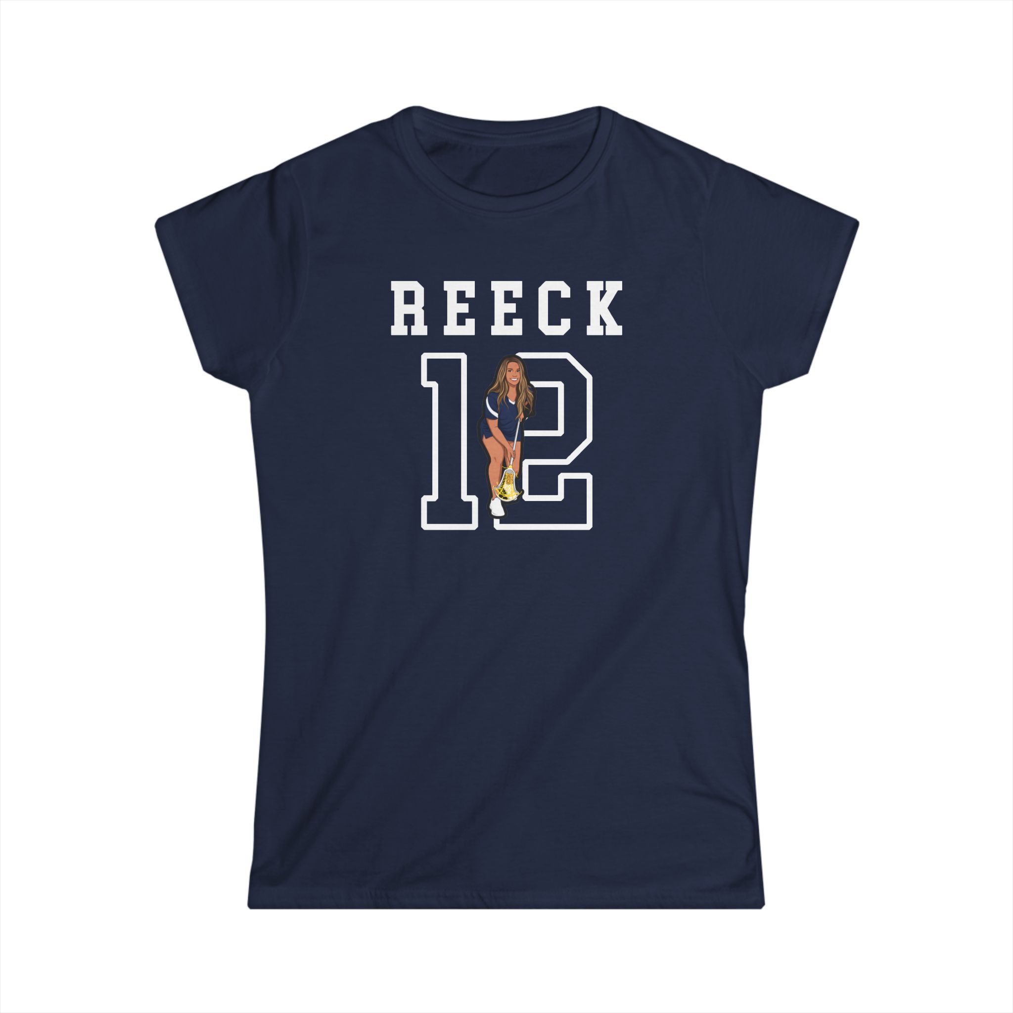 Women's Softstyle Tee — character_shirsey in Navy
