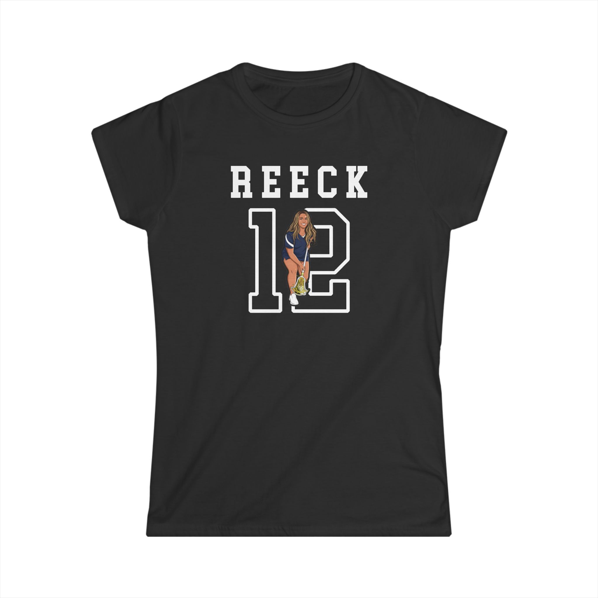 Women's Softstyle Tee — character_shirsey in Black