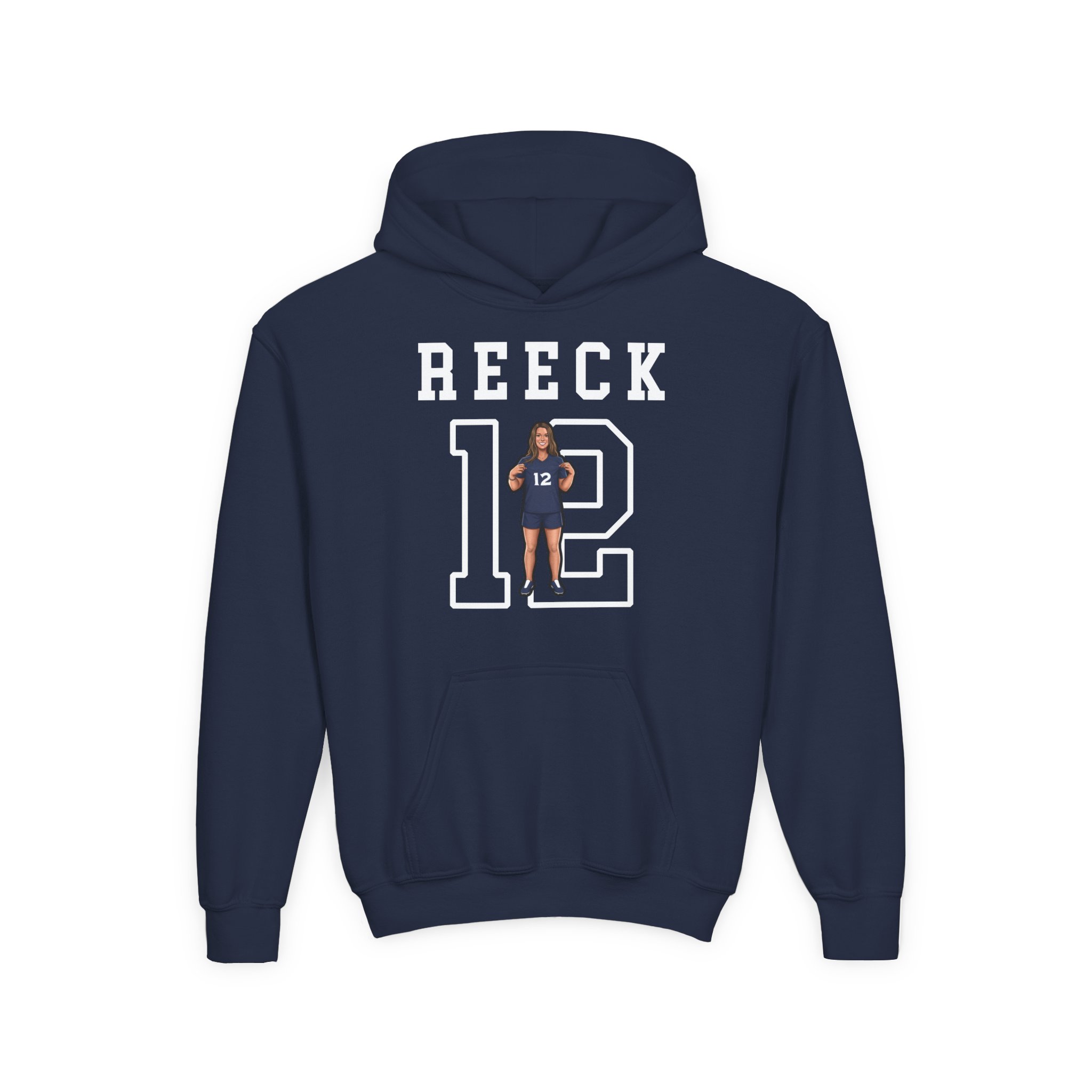 Youth Hoodie — character_shirsey in Navy