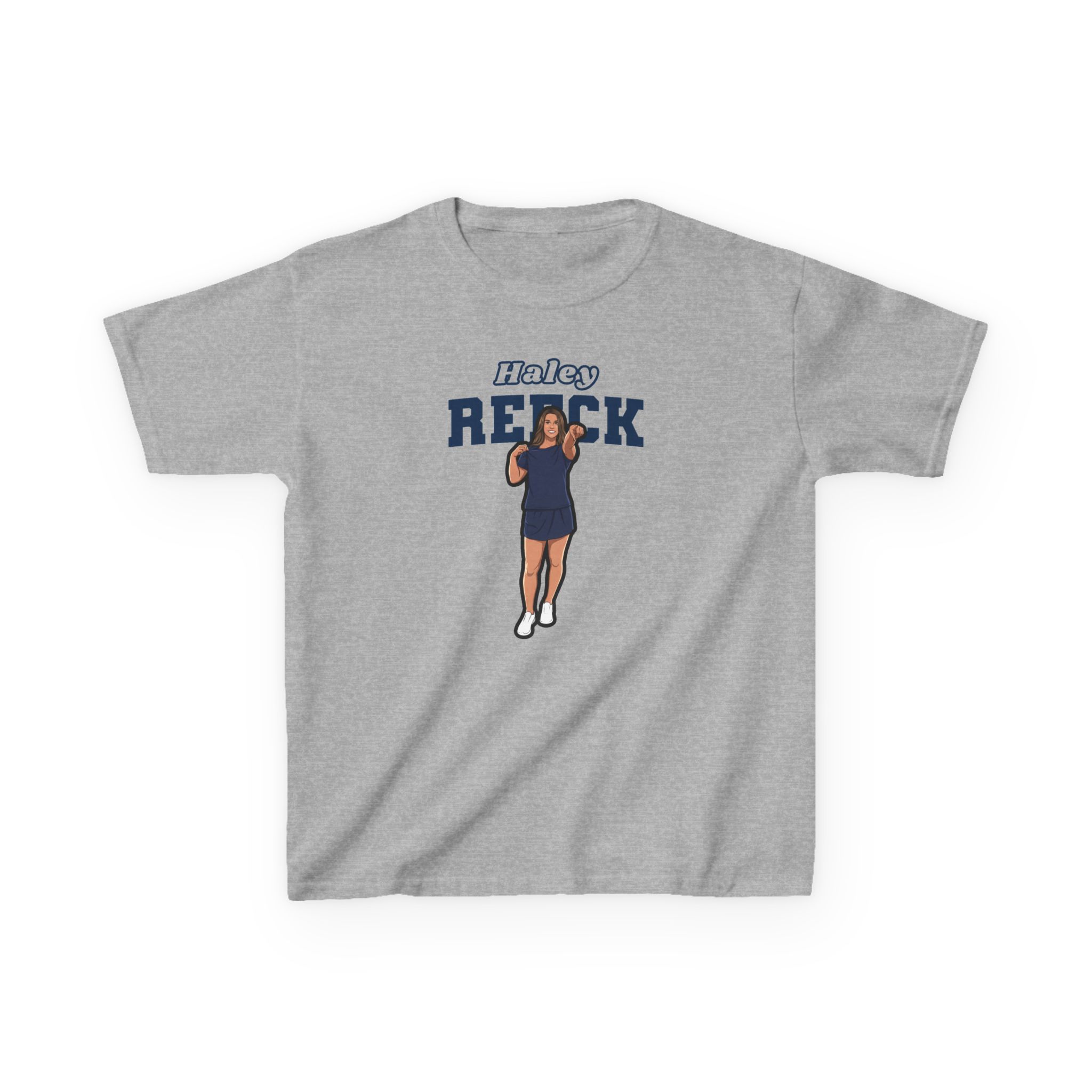 Youth Tee — character_name_arch in Grey