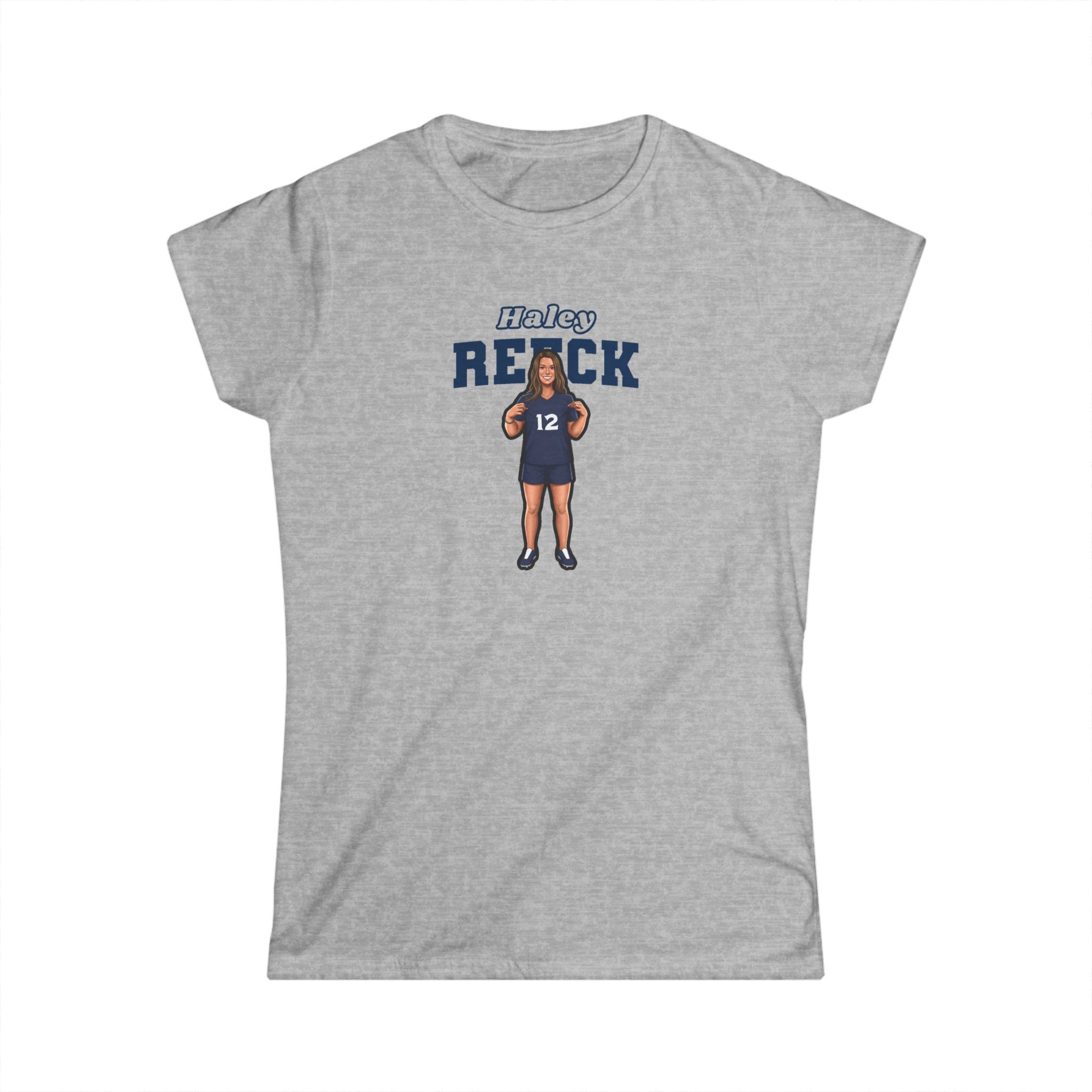Women's Softstyle Tee — character_name_arch in Grey