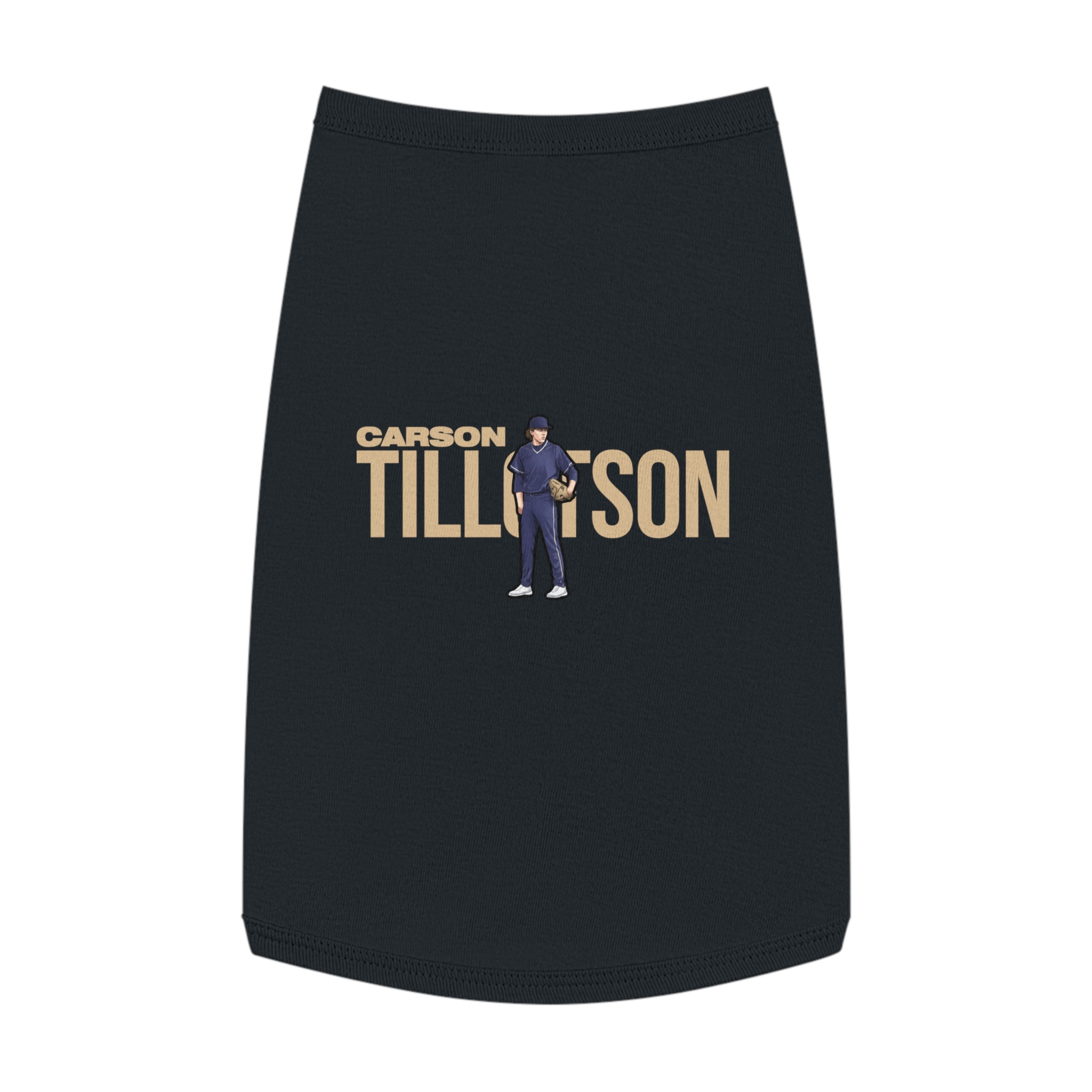 Pet Tank Top — character_player_name in Black