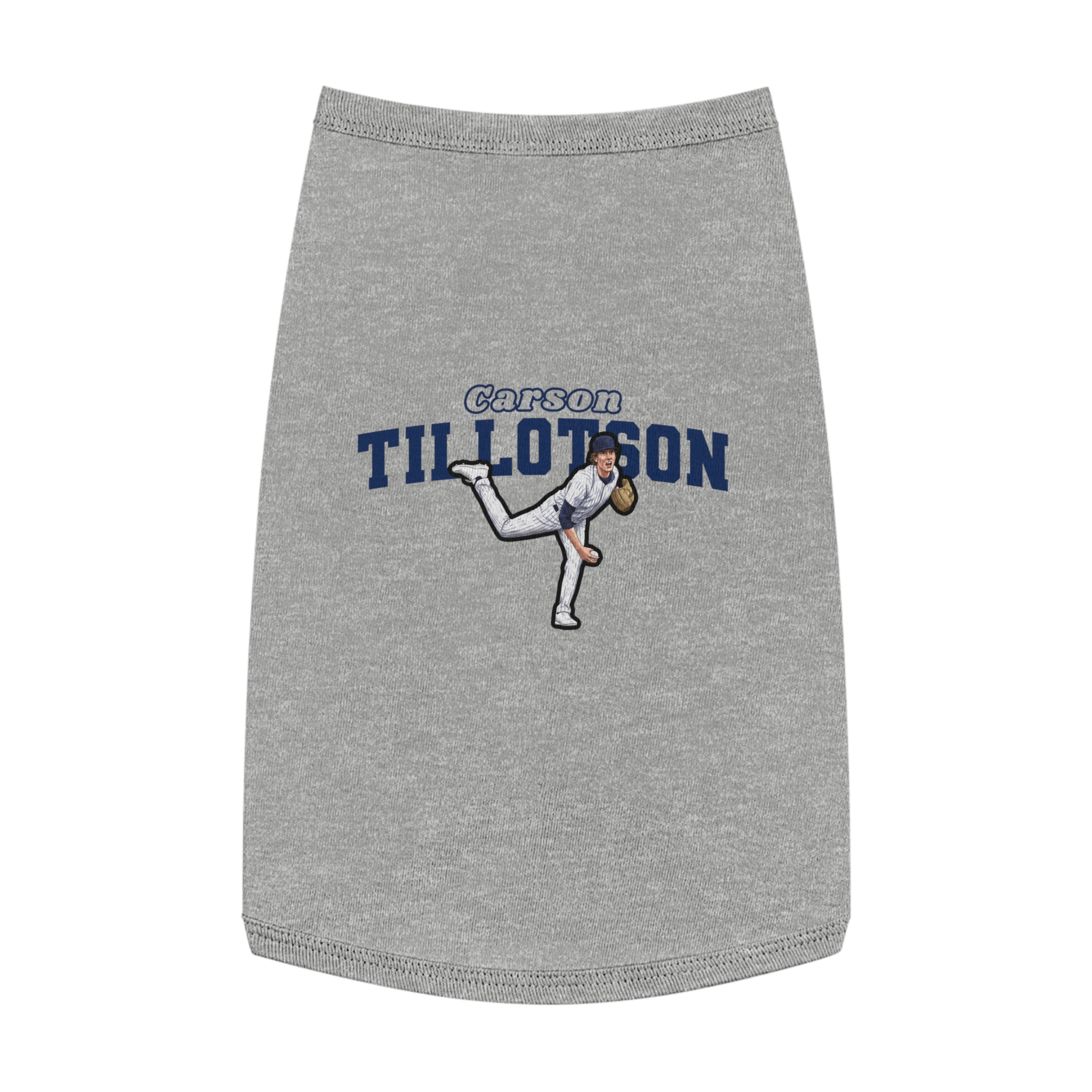 Pet Tank Top — character_name_arch in White
