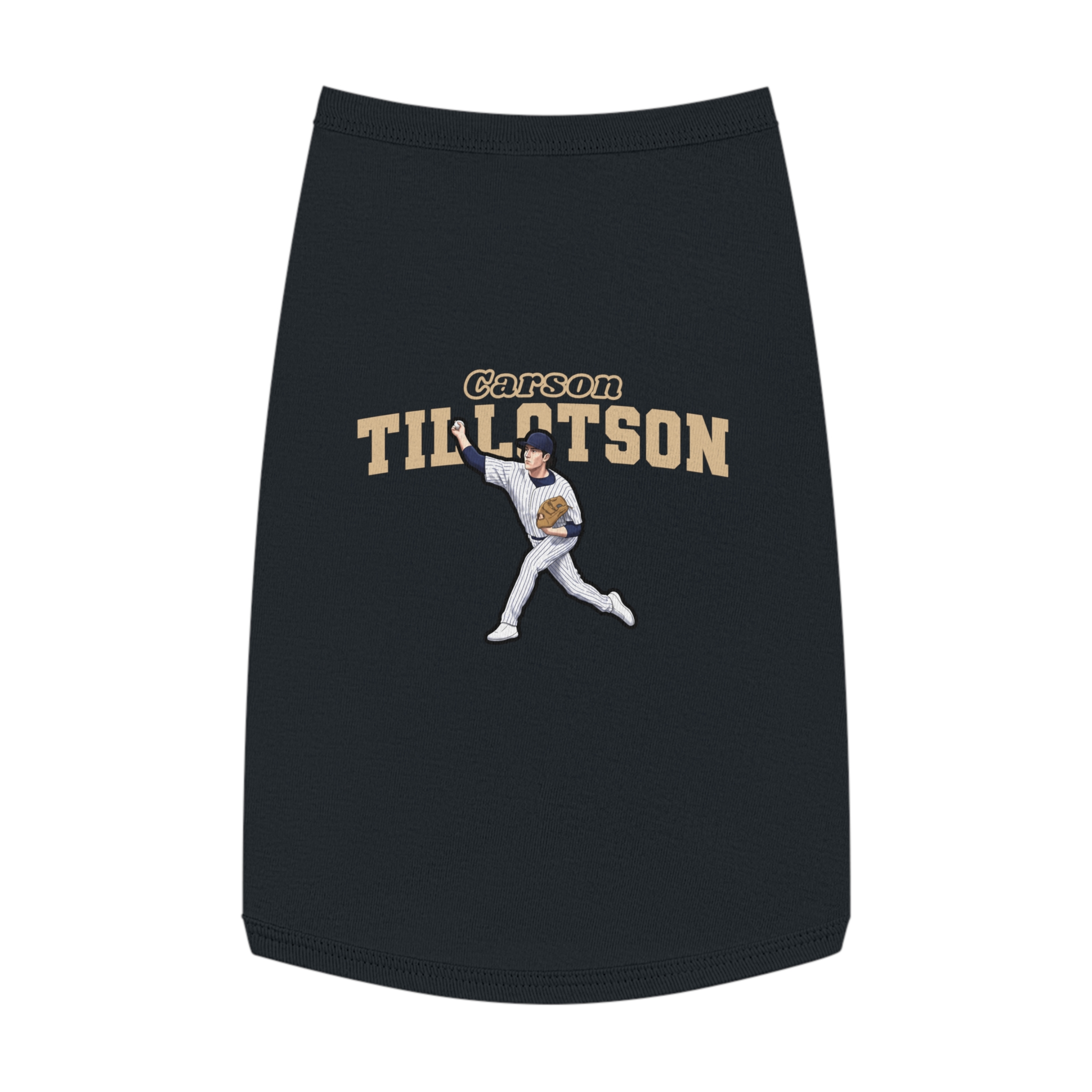 Pet Tank Top — character_name_arch in Black