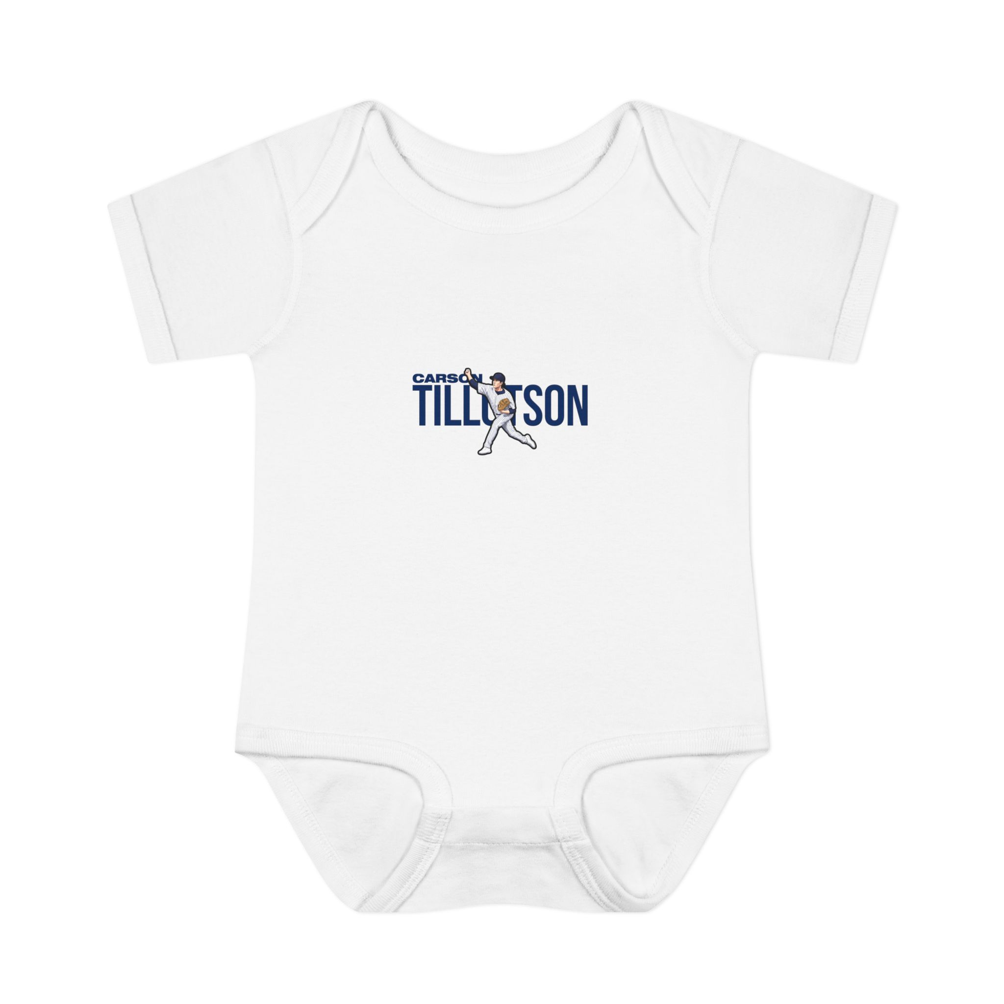 Baby Onesie — character_player_name in White