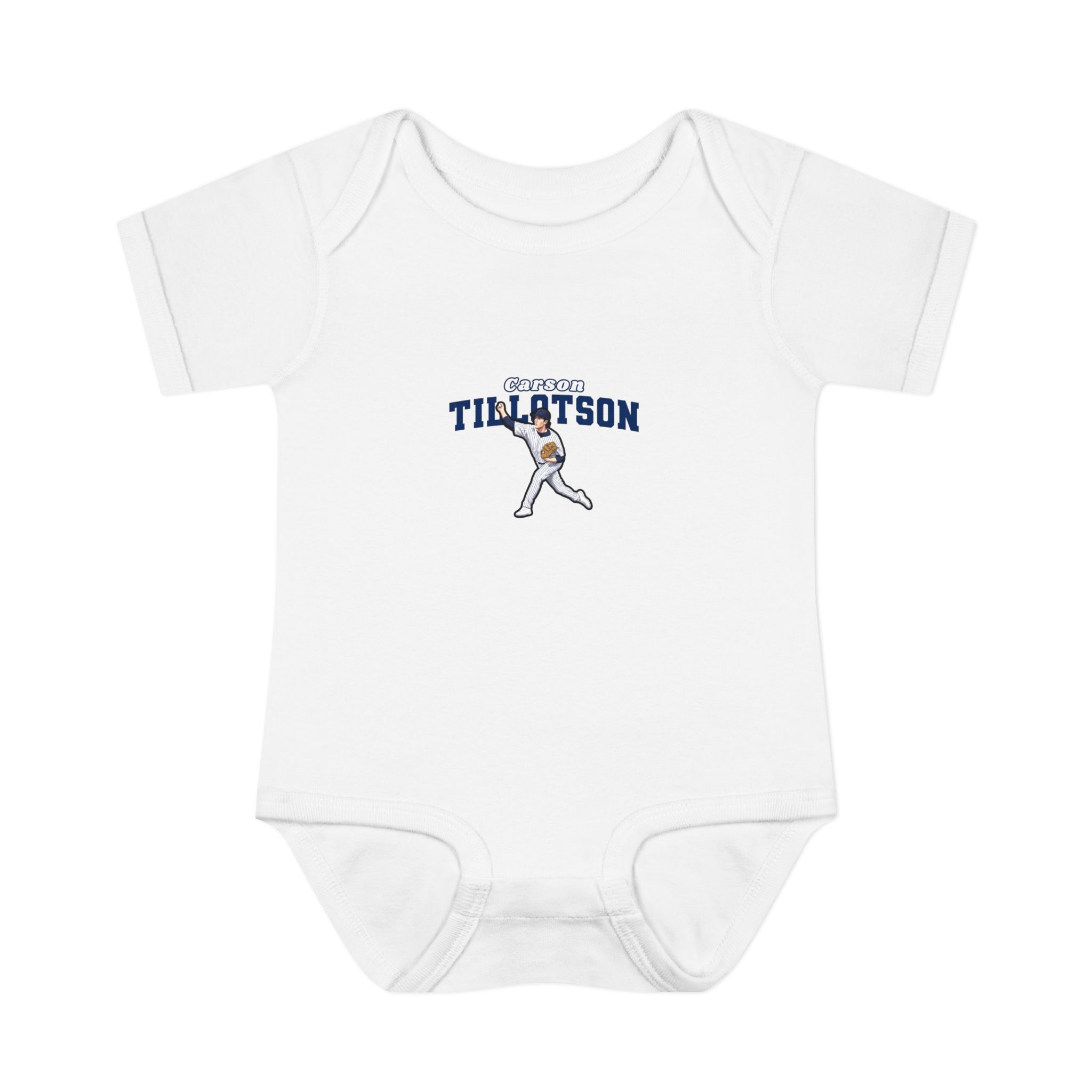 Baby Onesie — character_name_arch in White