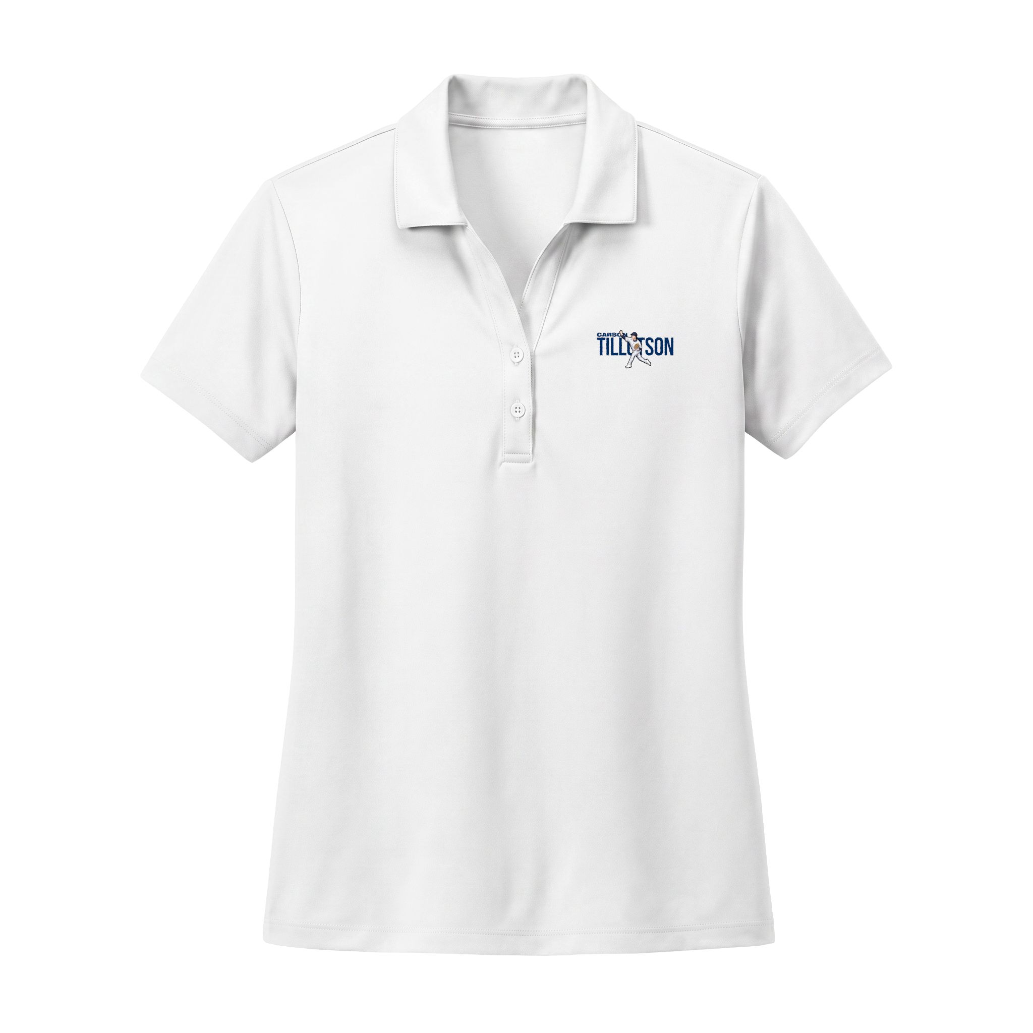 Women's Polo — character_player_name in White
