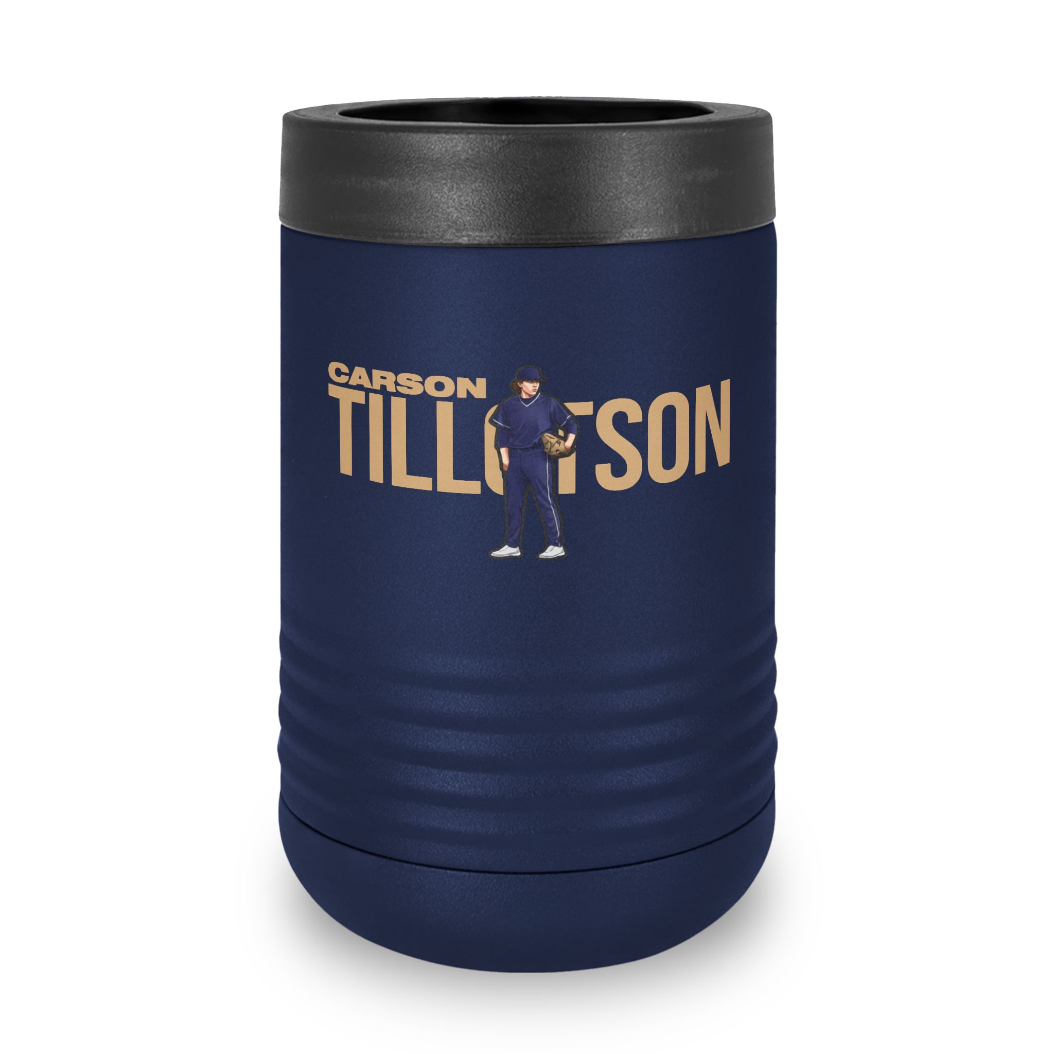 Stainless Can Cooler — character_player_name in Navy