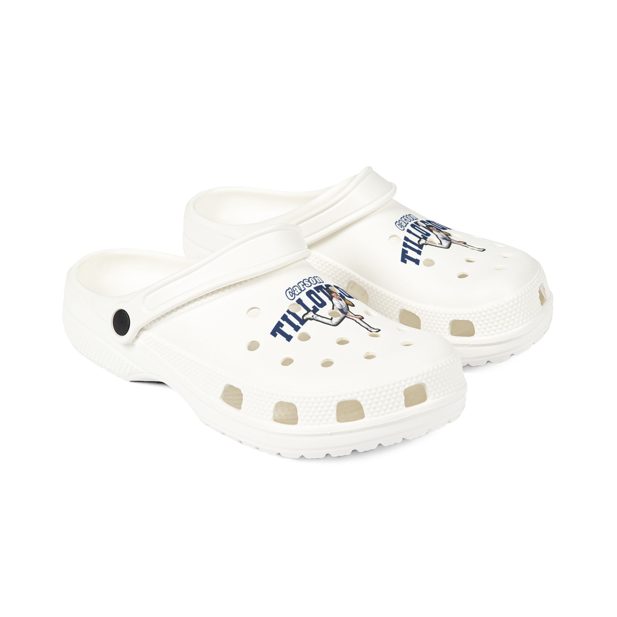 Rubber Clogs — character_name_arch in White