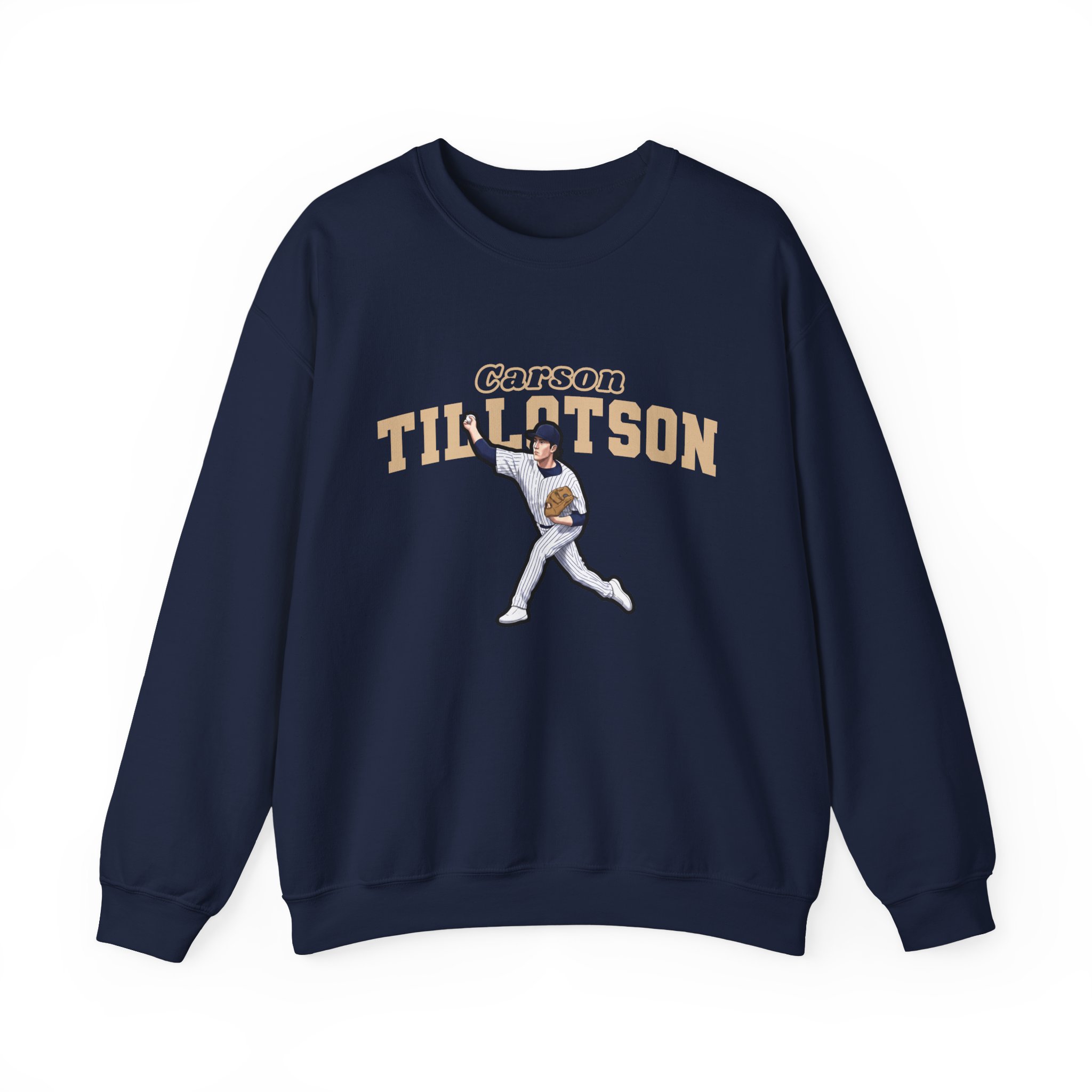 Crewneck Sweatshirt — character_name_arch in Navy
