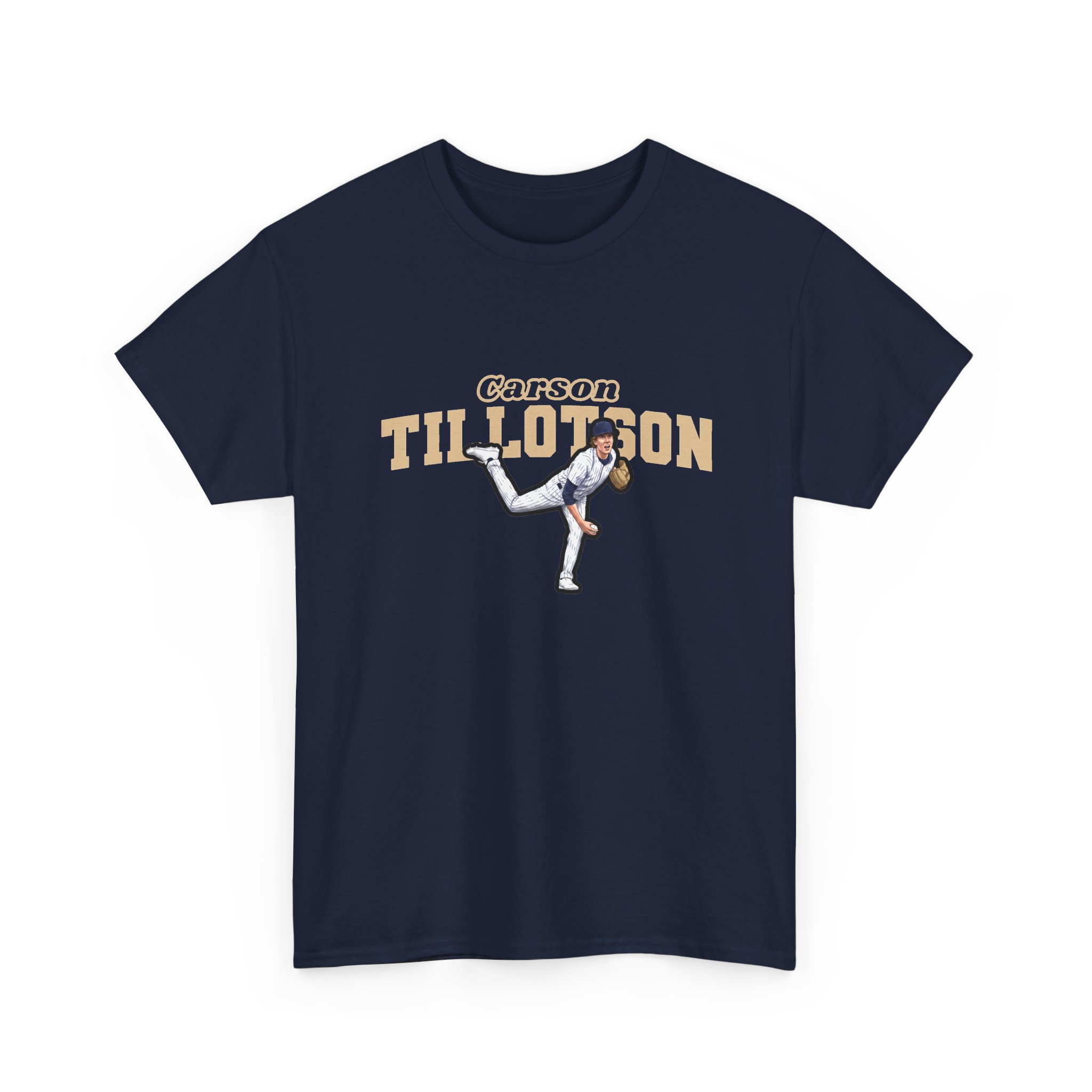 Tee — character_name_arch in Navy