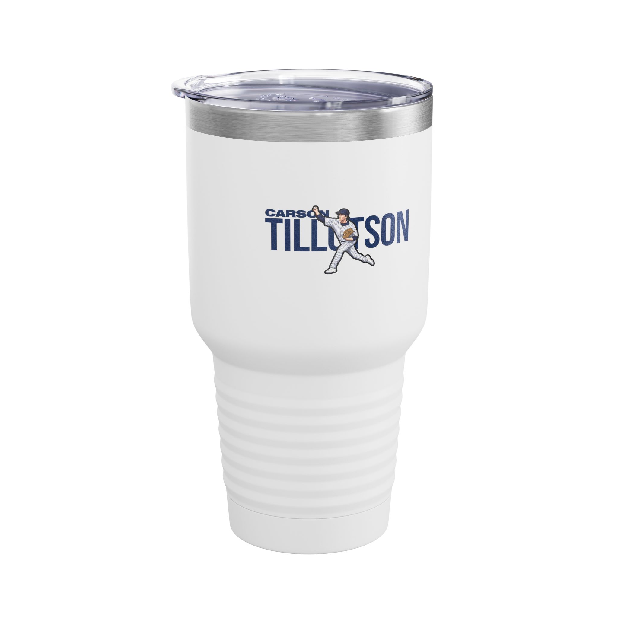 30oz Tumbler — character_player_name in White
