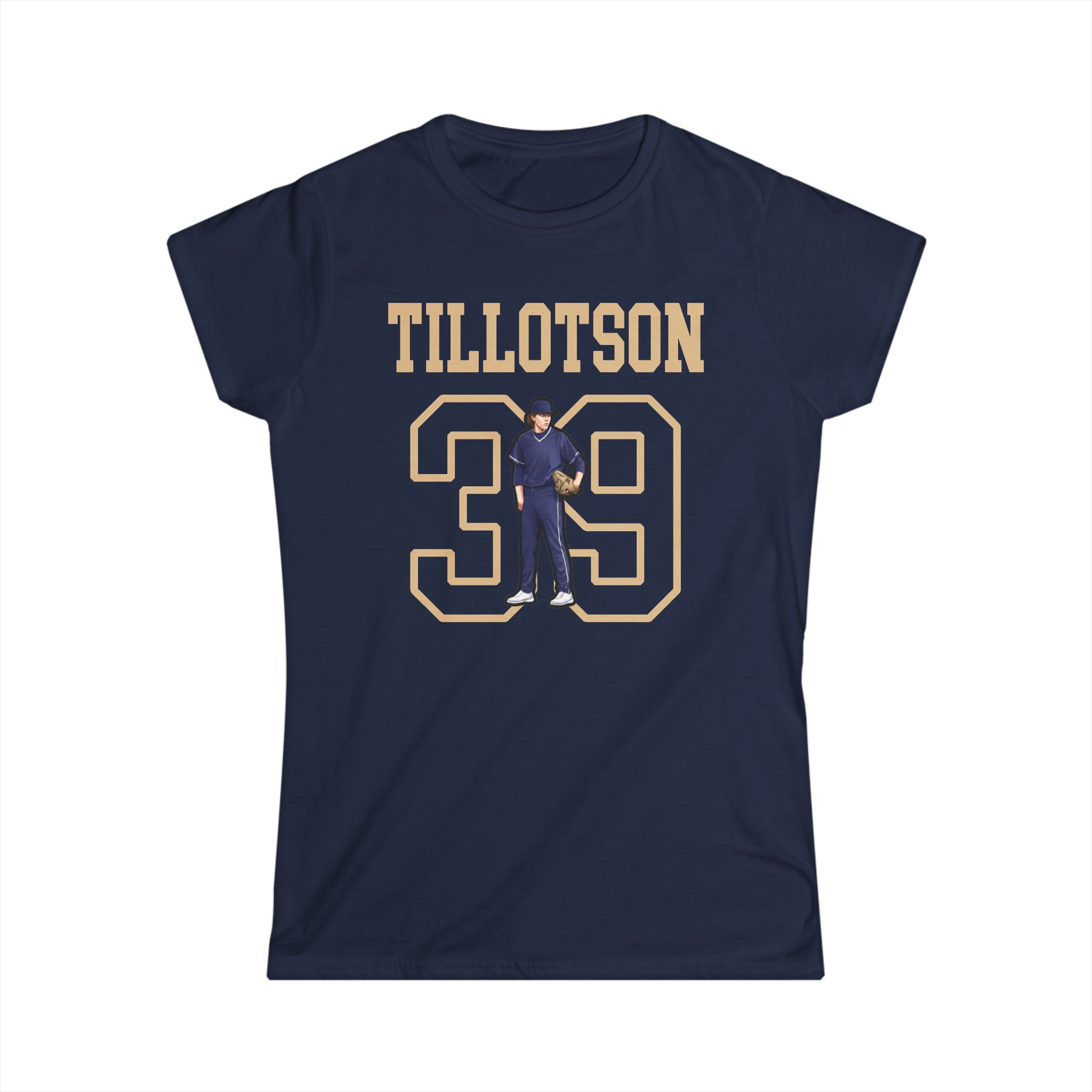 Women's Softstyle Tee — character_shirsey in Navy