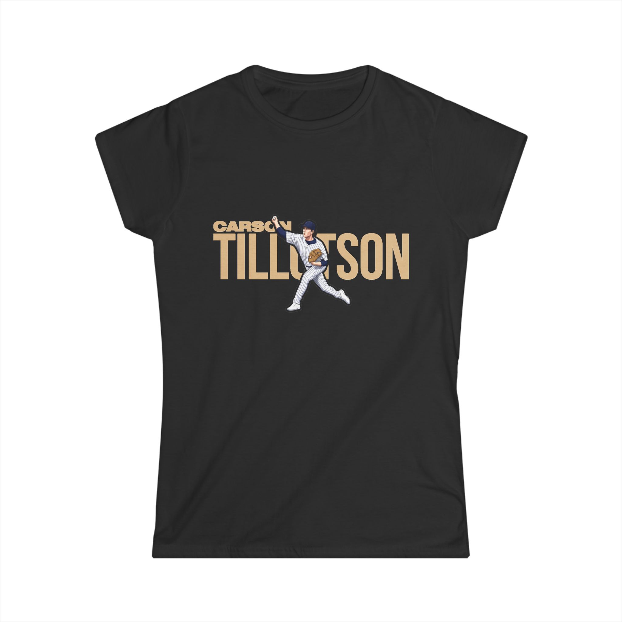 Women's Softstyle Tee — character_player_name in Black
