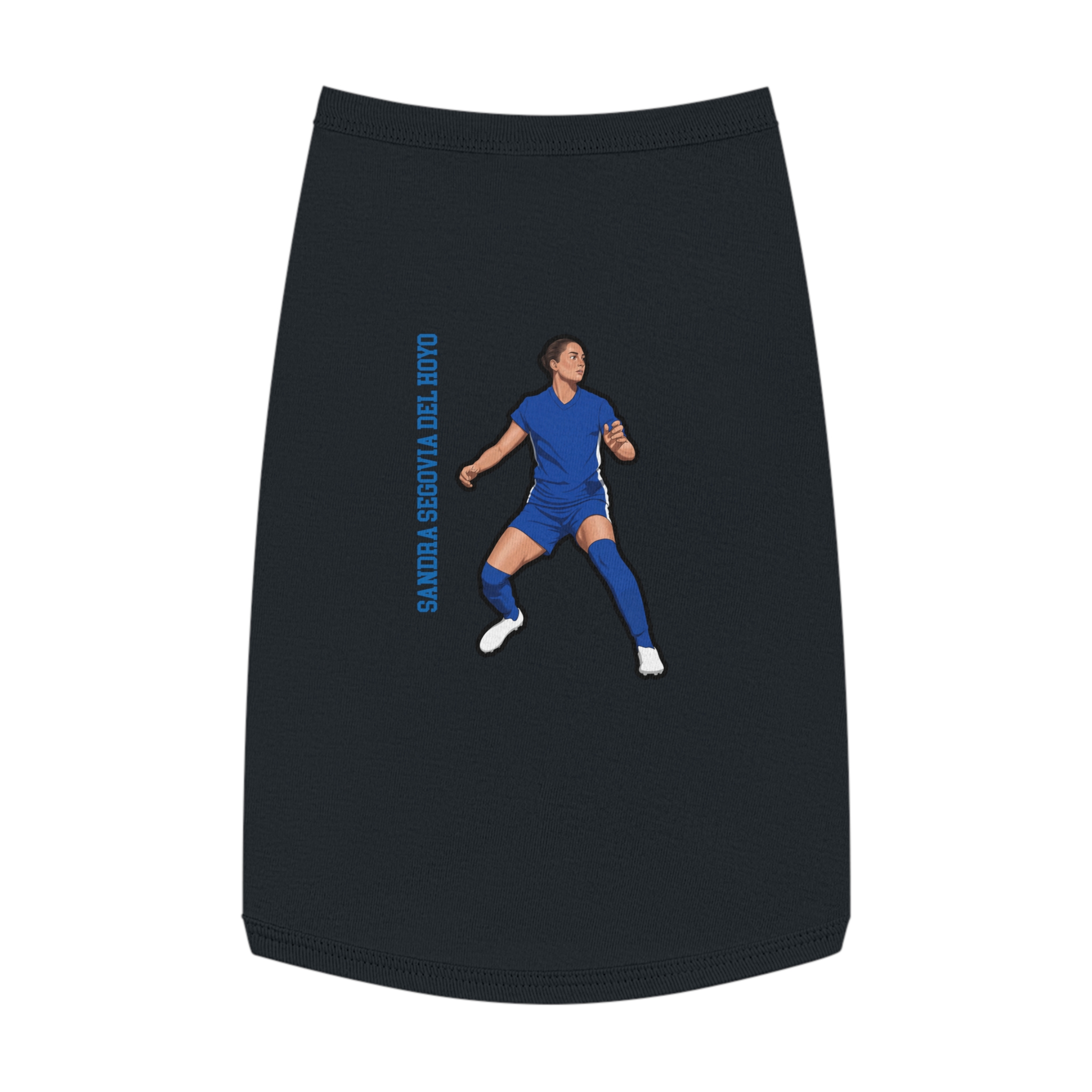 Pet Tank Top — character_name_vertical in White