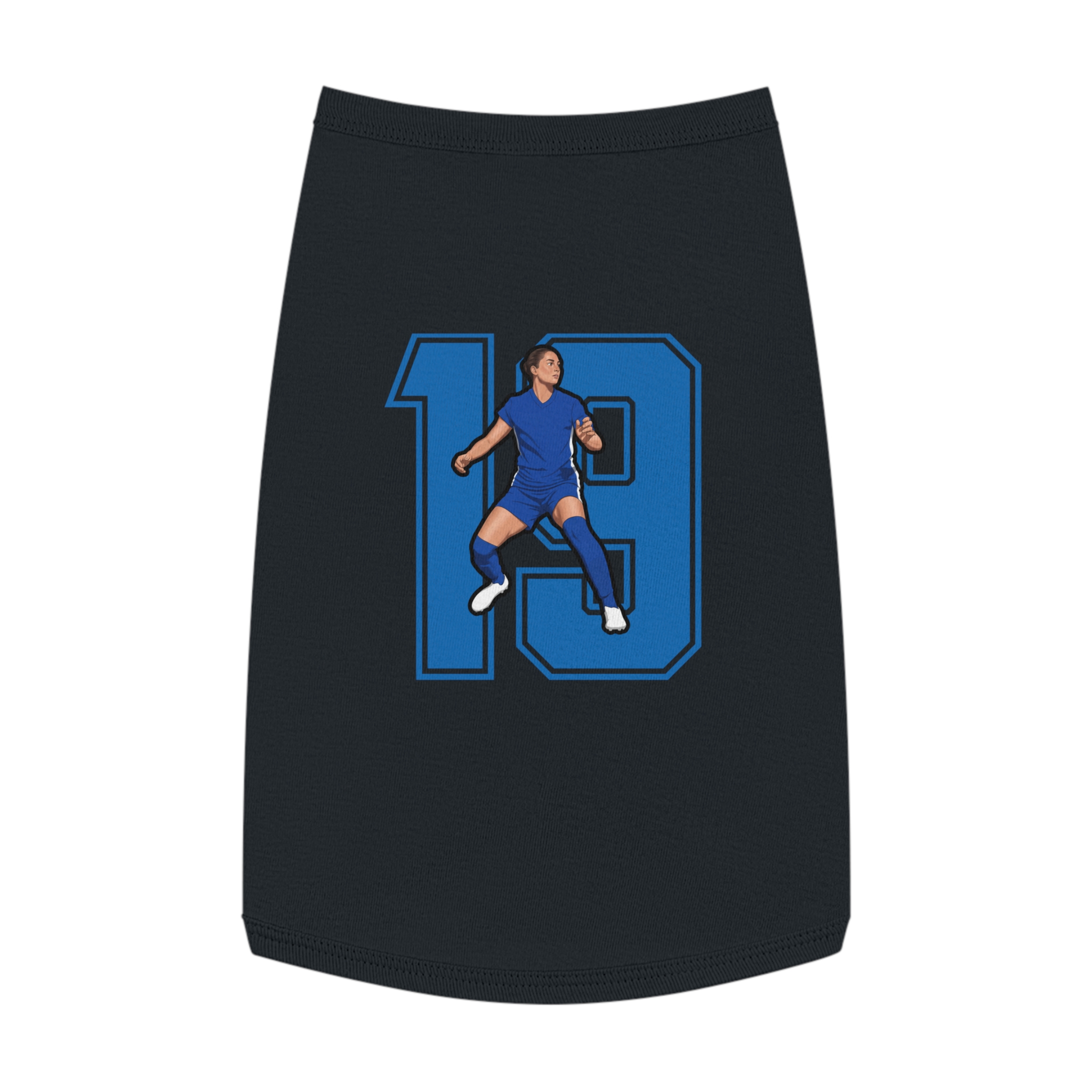 Pet Tank Top — character_number in Black