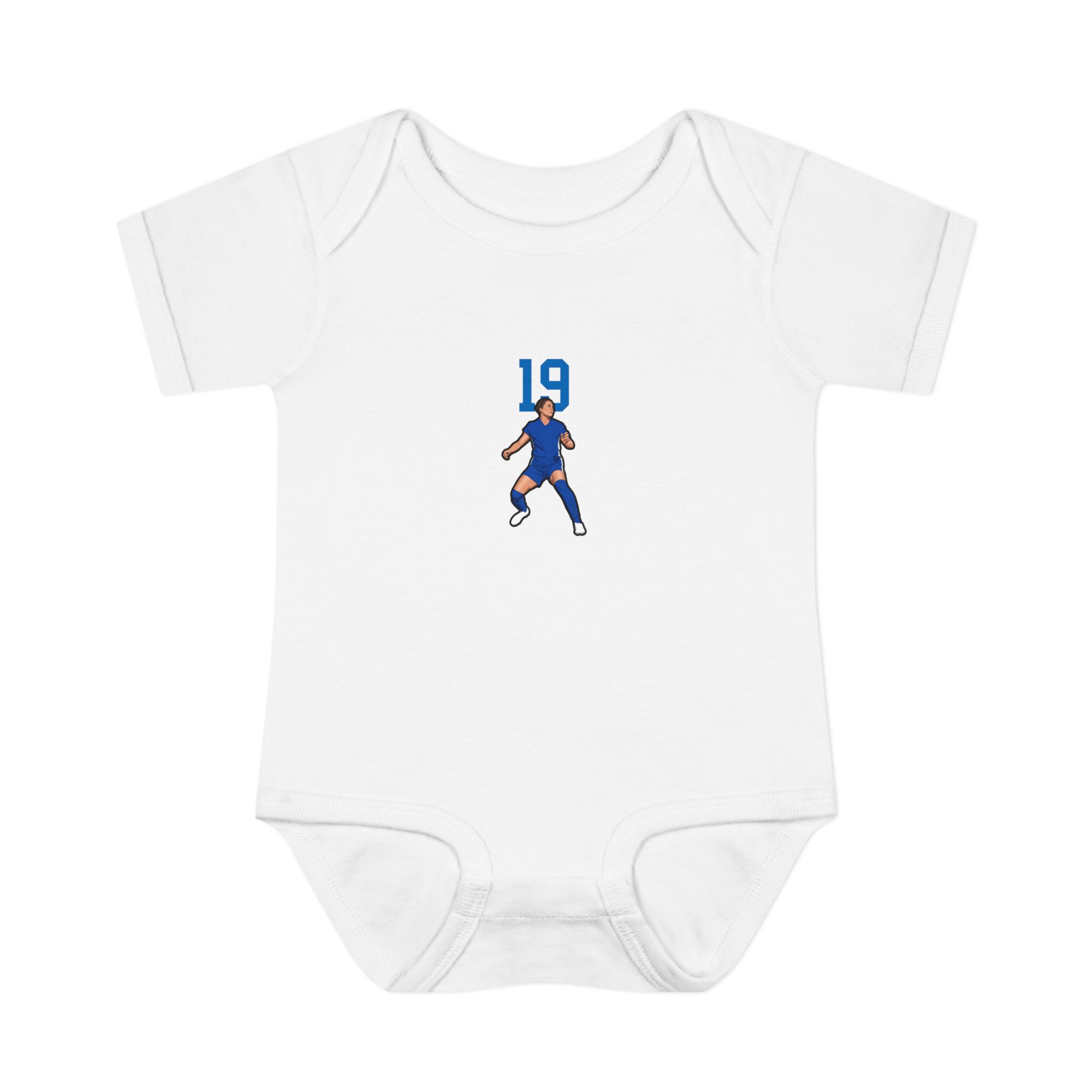 Baby Onesie — character_number_top in White