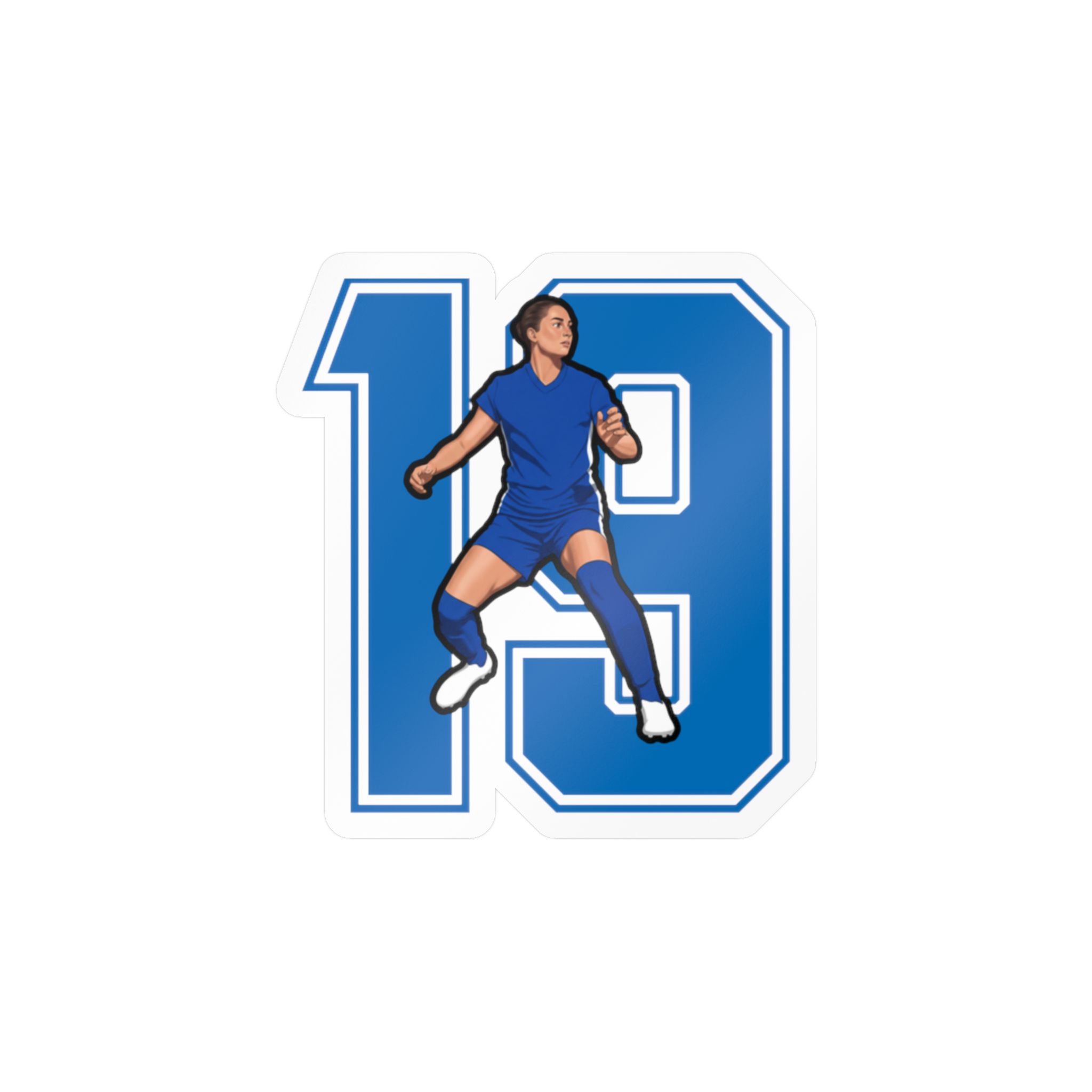Vinyl Sticker — character_number in Classic