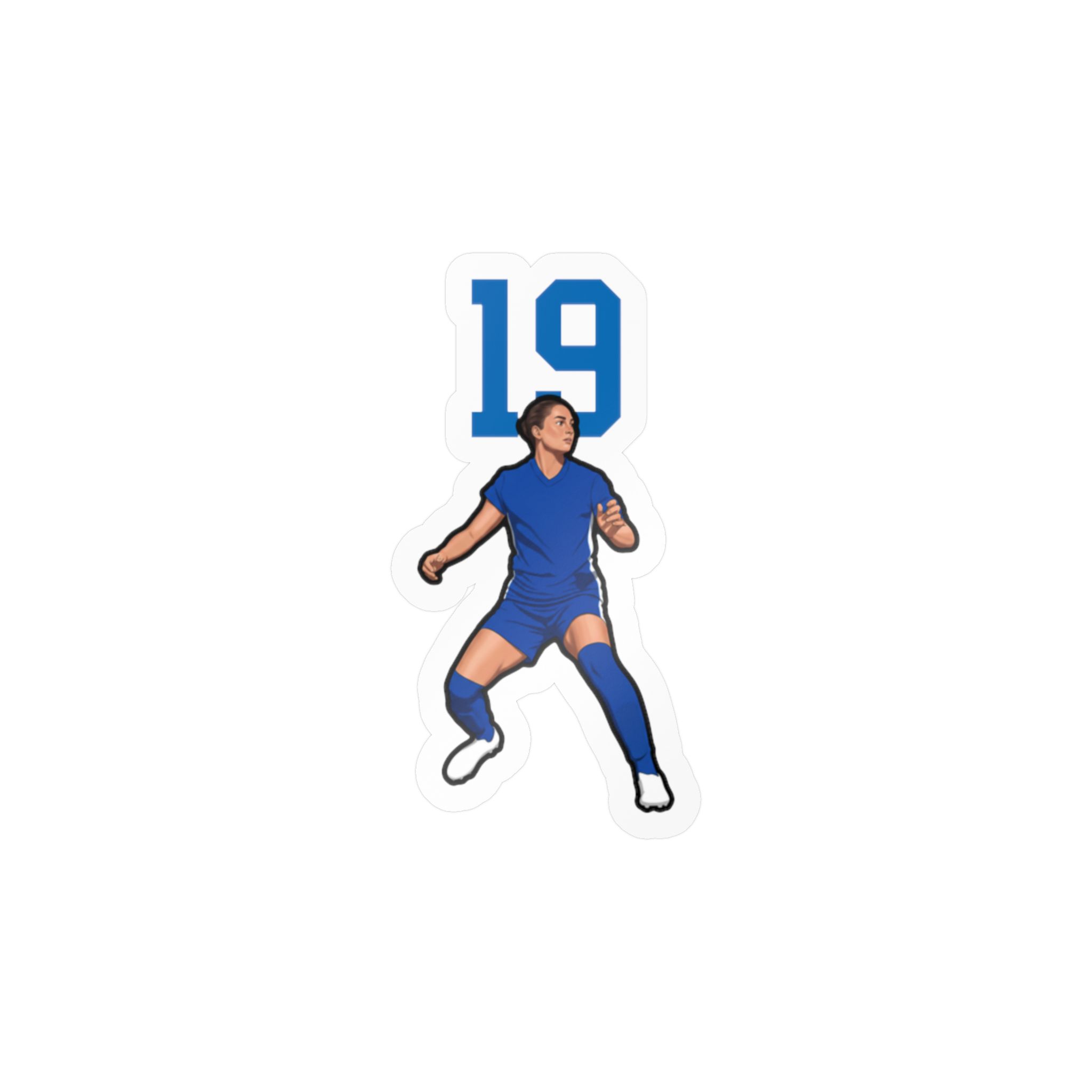 Vinyl Sticker — character_number_top in Classic