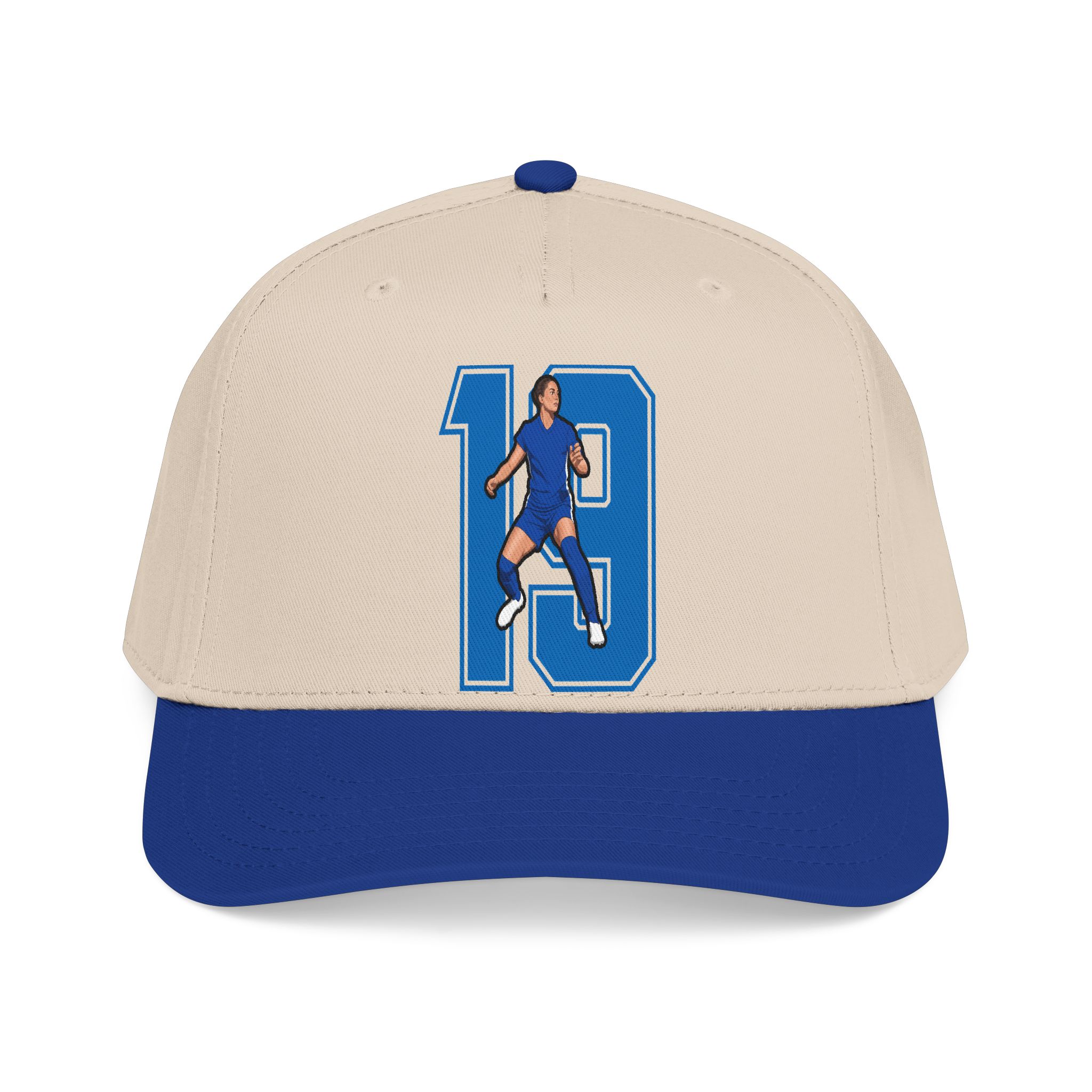 Baseball Cap — character_number in Royal / Natural