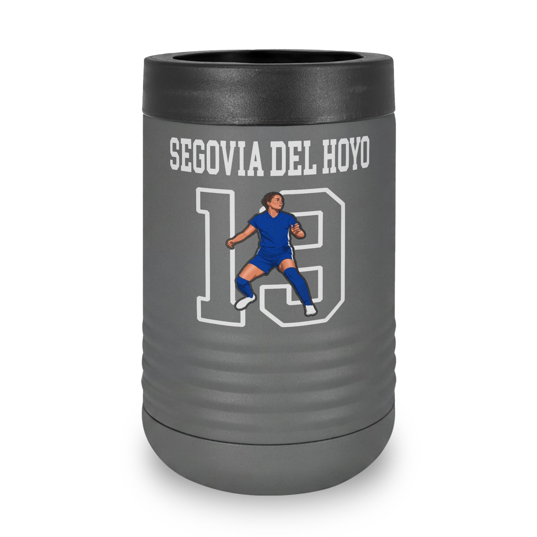 Stainless Can Cooler — character_shirsey in Grey