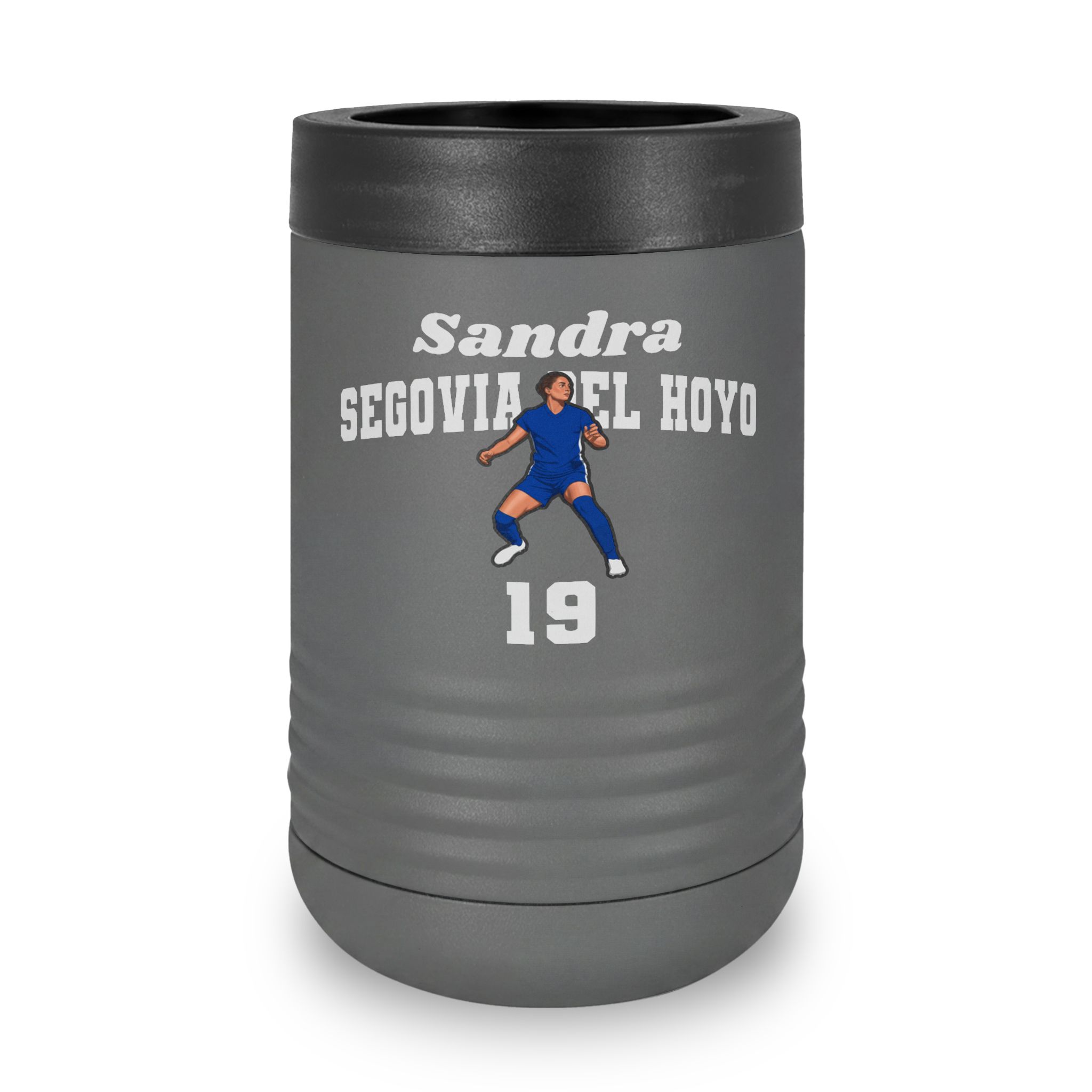 Stainless Can Cooler — character_signature_arch in Grey