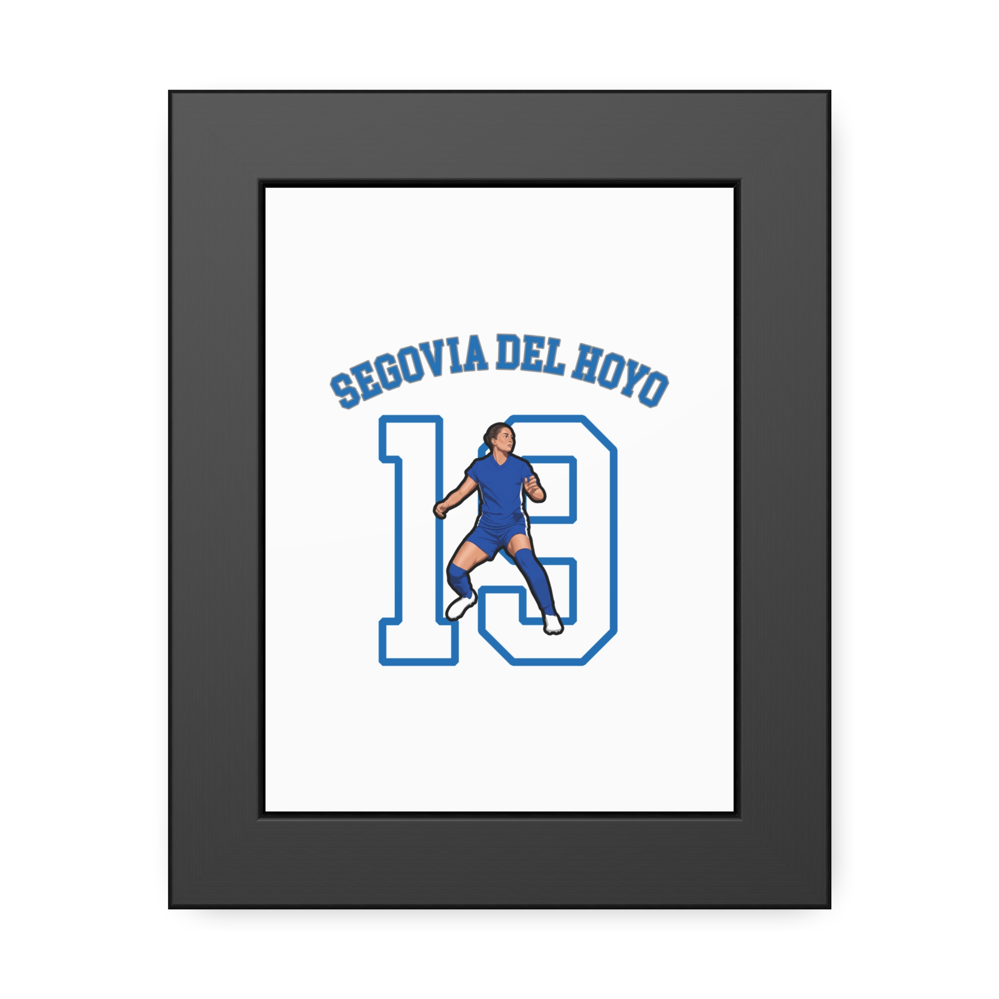 Framed Poster — character_shirsey_arch in Black
