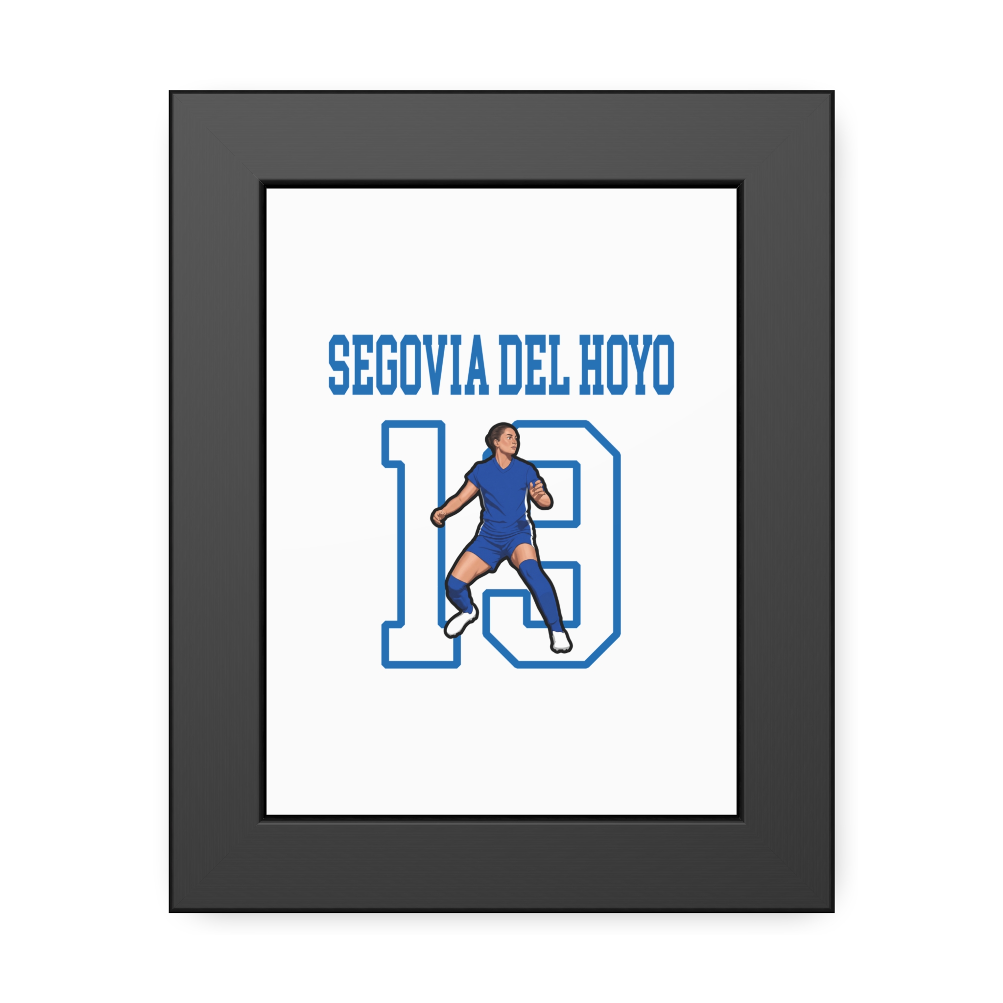 Framed Poster — character_shirsey in Black